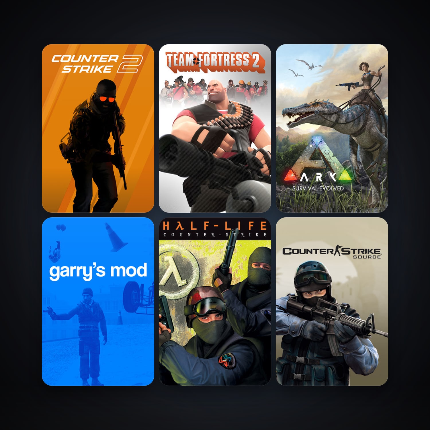 Counter-Strike + Counter-Strike: Source, 9 games, clean — HabibiAccounts