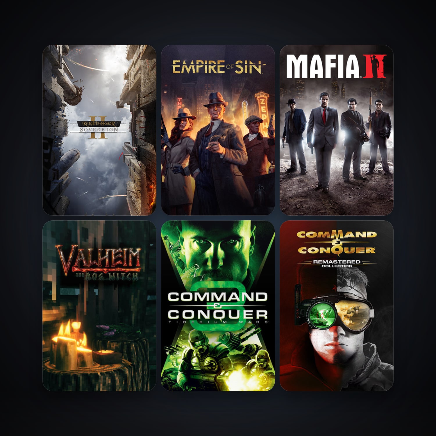 Command & Conquer 3: Tiberium Wars + Mafia II, 30 games, clean — HabibiAccounts