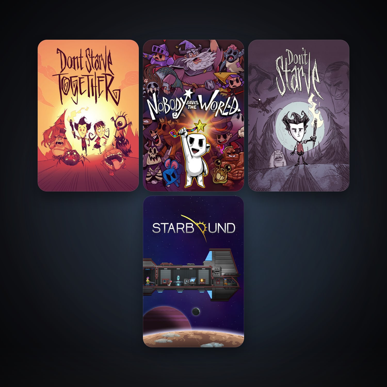 Starbound + Don't Starve, 7 games, clean — HabibiAccounts