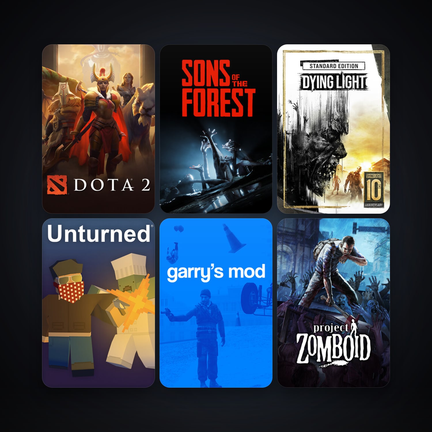 Dota 2 + Garry's Mod, 63 games, clean — HabibiAccounts