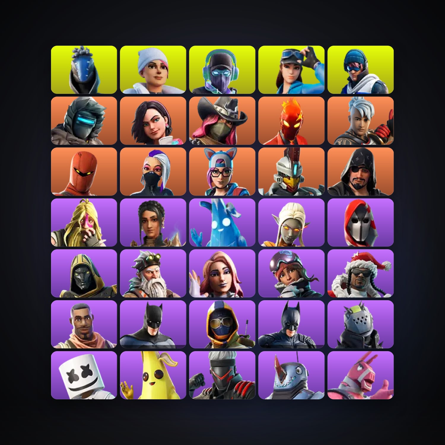 Fortnite | 47 Skins | 300 V-Bucks | Level 726 | 36 Wins — HabibiAccounts