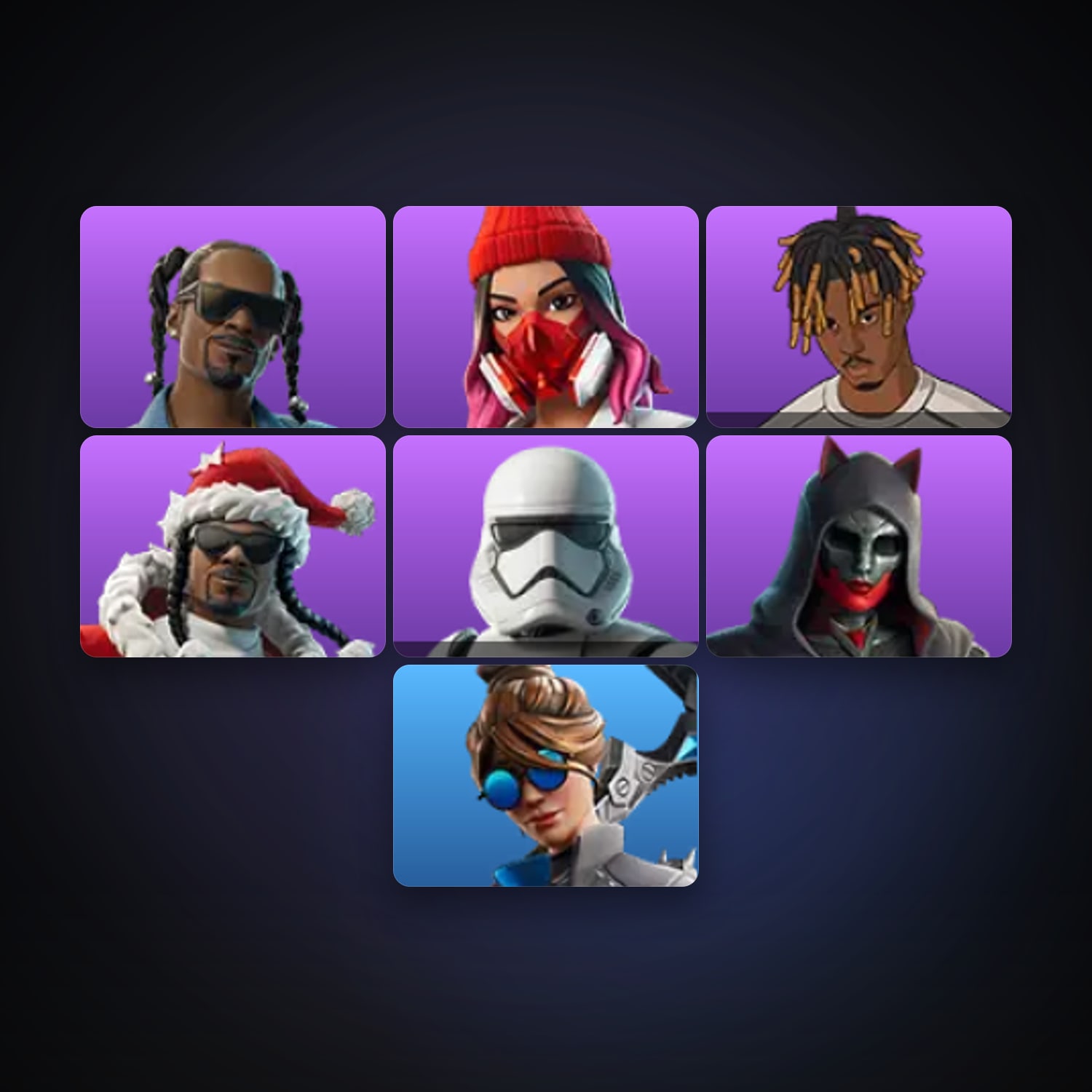 Fortnite | 7 Skins | 200 V-Bucks | Level 178 | 4 Wins — HabibiAccounts