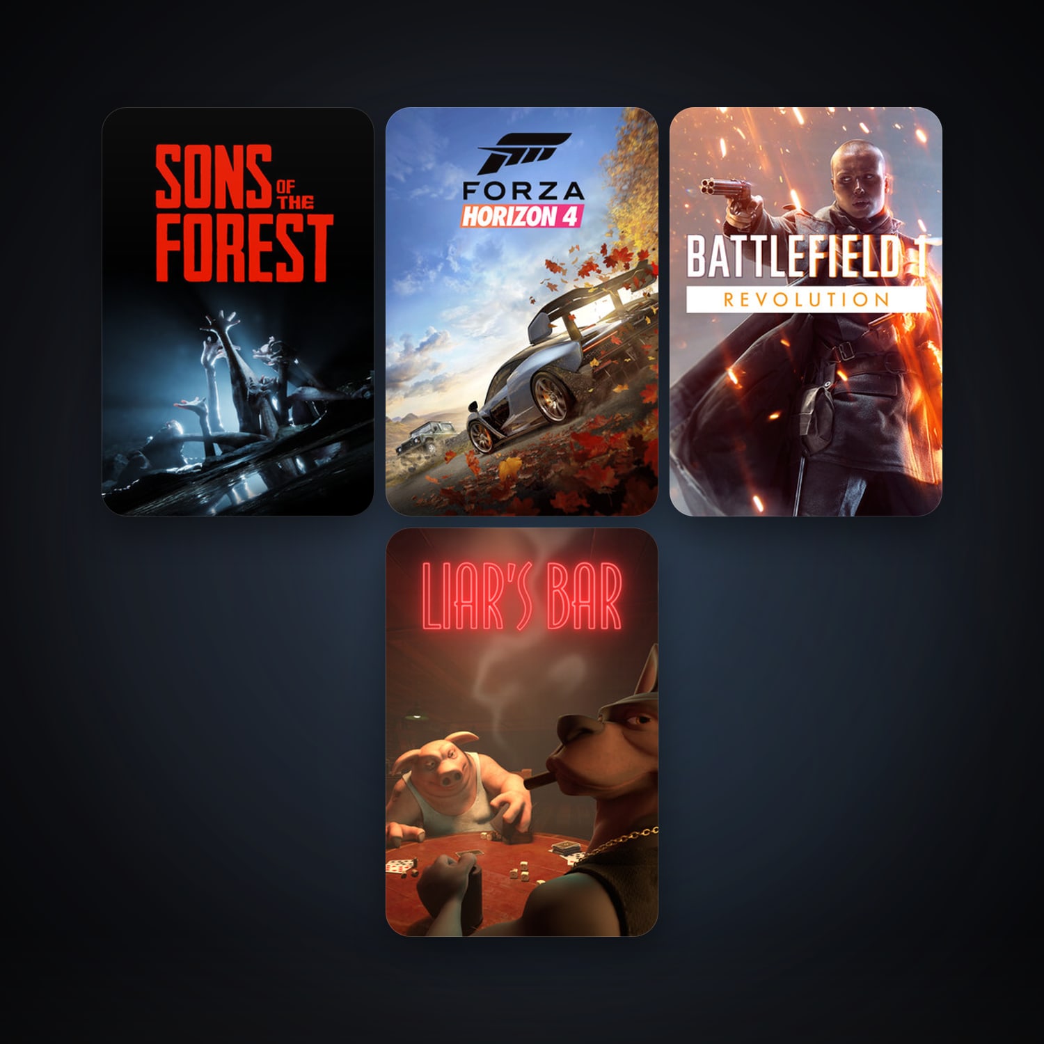 Green Hell + Battlefield 1, 11 games, clean — HabibiAccounts