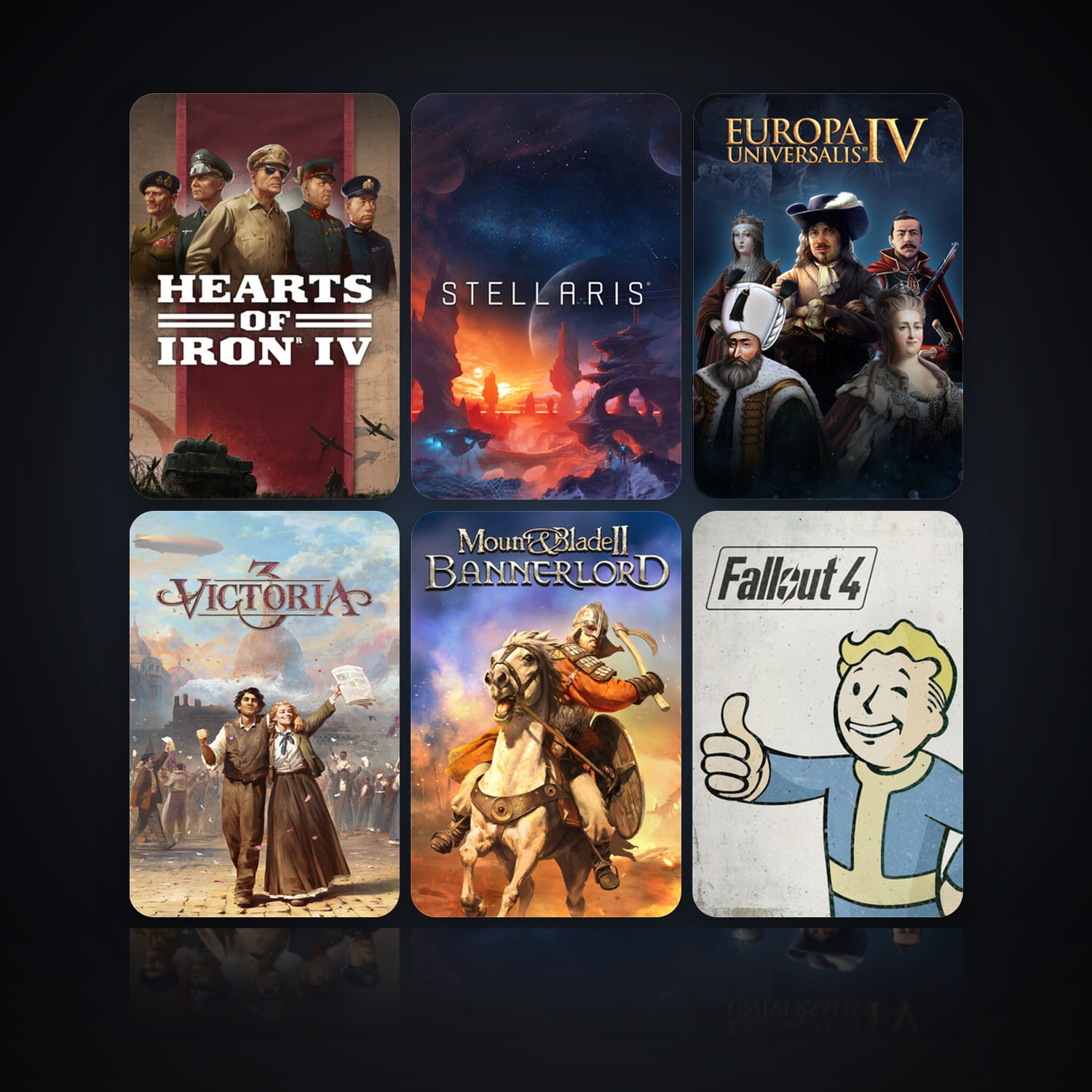 Hearts of Iron IV & Stellaris | 30 Games | Clean — HabibiAccounts