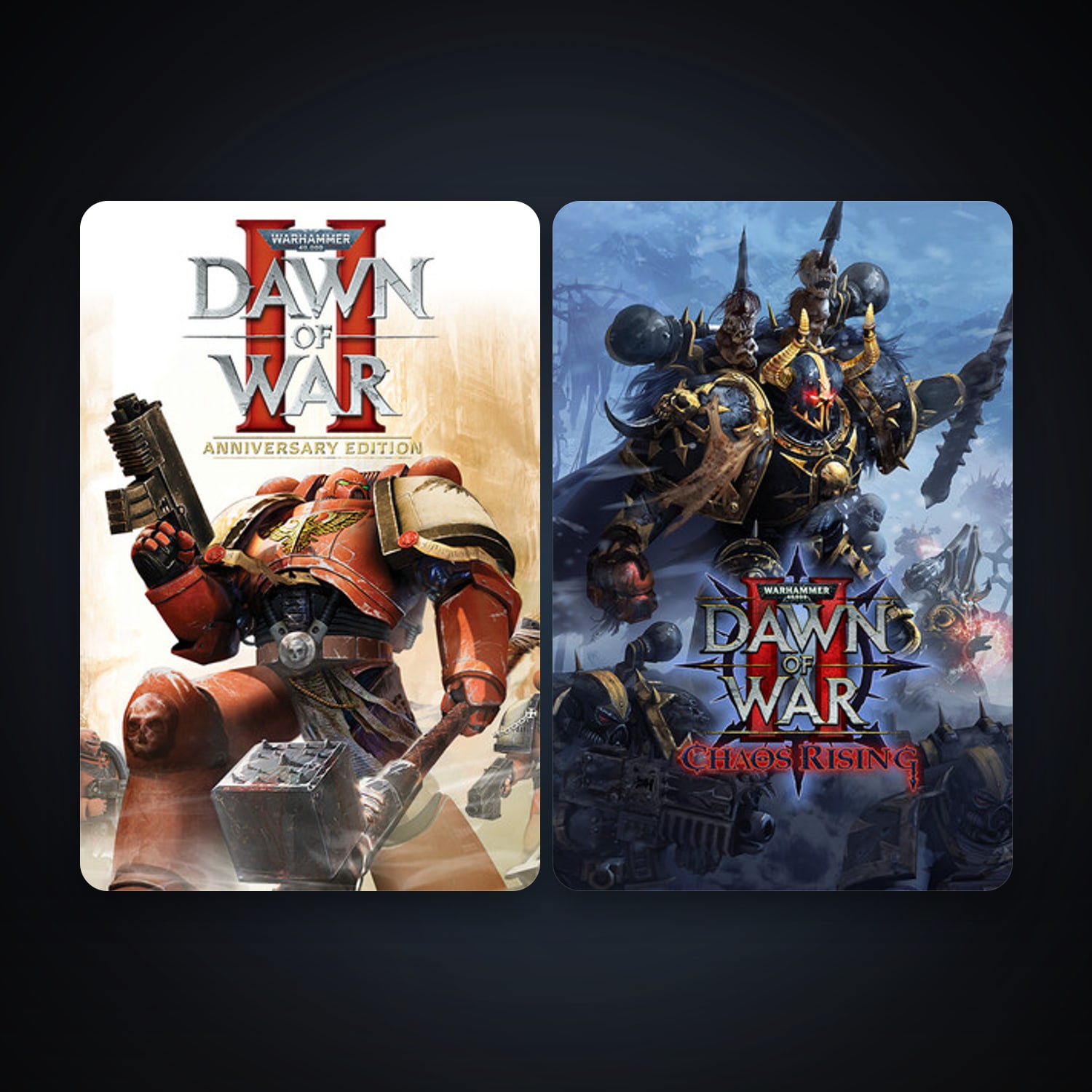 Warhammer 40,000: Dawn of War II + Warhammer 40,000: Dawn of War II Chaos Rising, 3 games, clean — HabibiAccounts