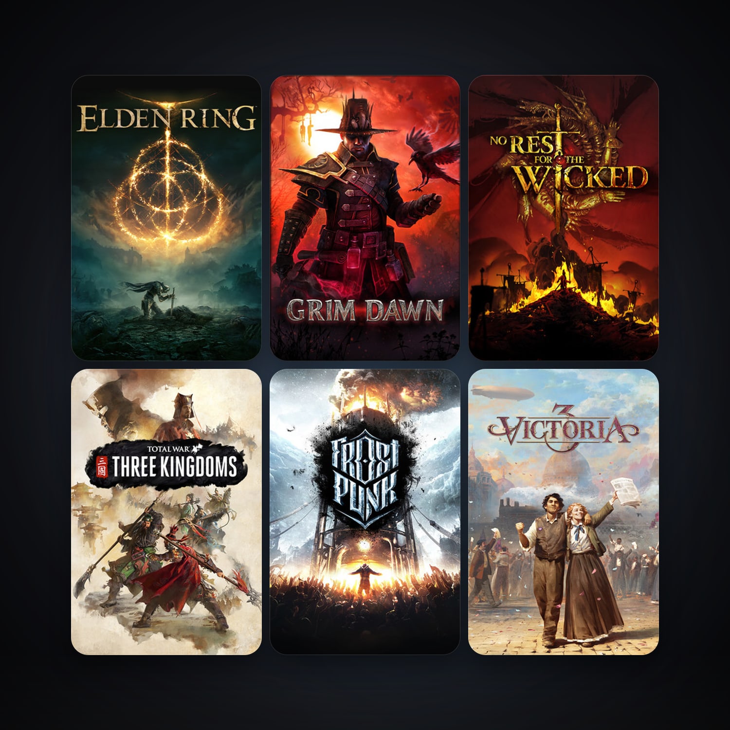 Grim Dawn + The Witcher 3: Wild Hunt, 21 games, clean — HabibiAccounts