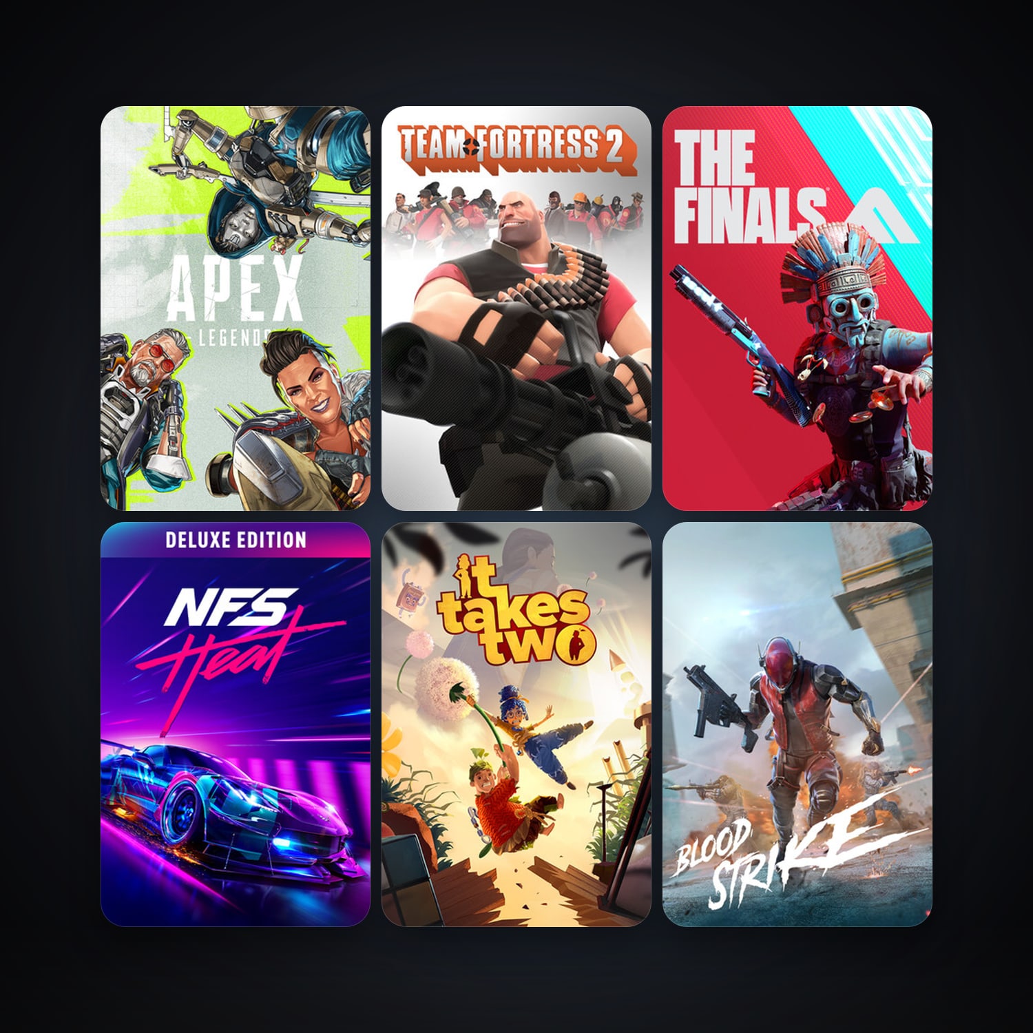 Team Fortress 2 + Apex Legends, 10 games, clean — HabibiAccounts