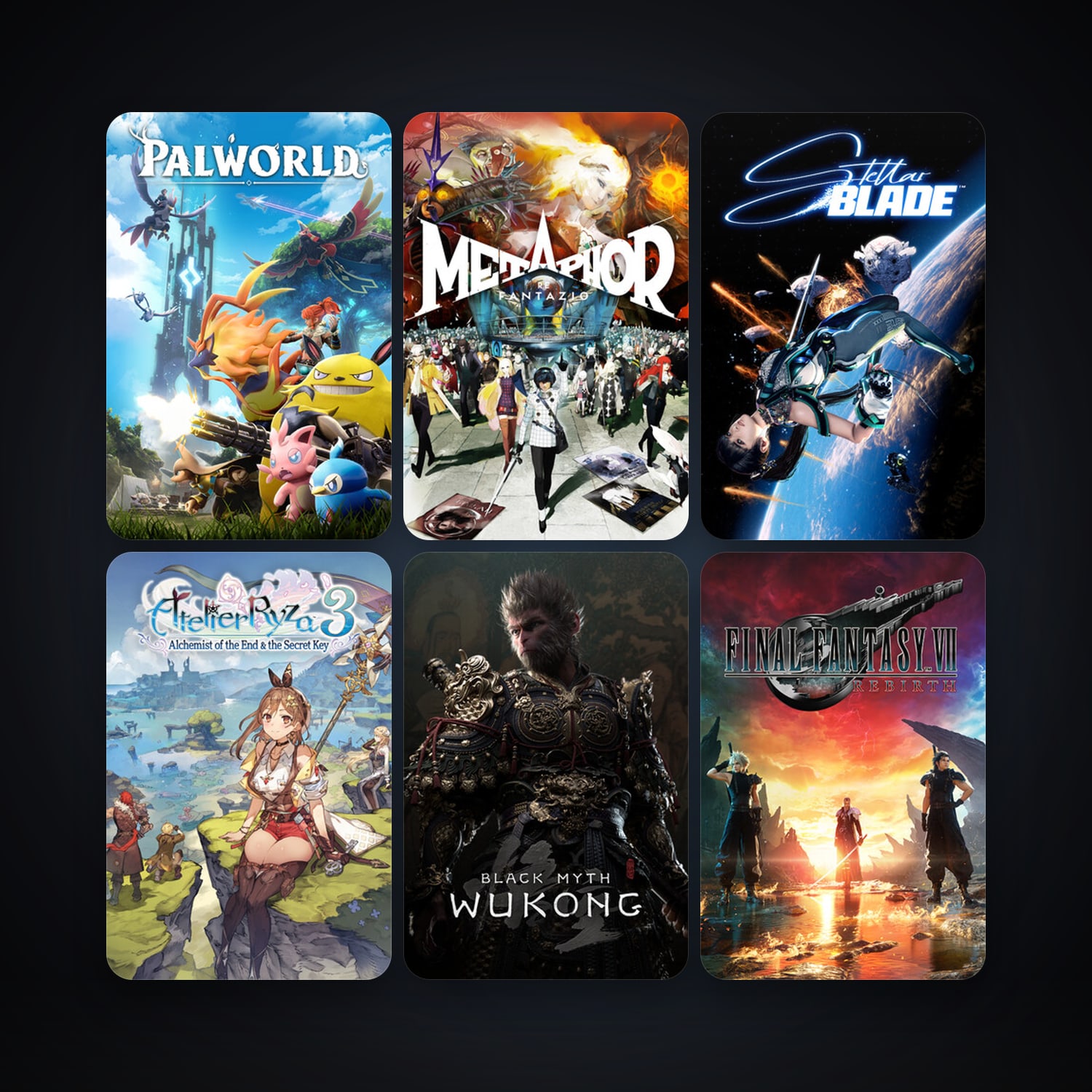 Atomic Heart + FINAL FANTASY VII REMAKE INTERGRADE, 18 games, clean — HabibiAccounts