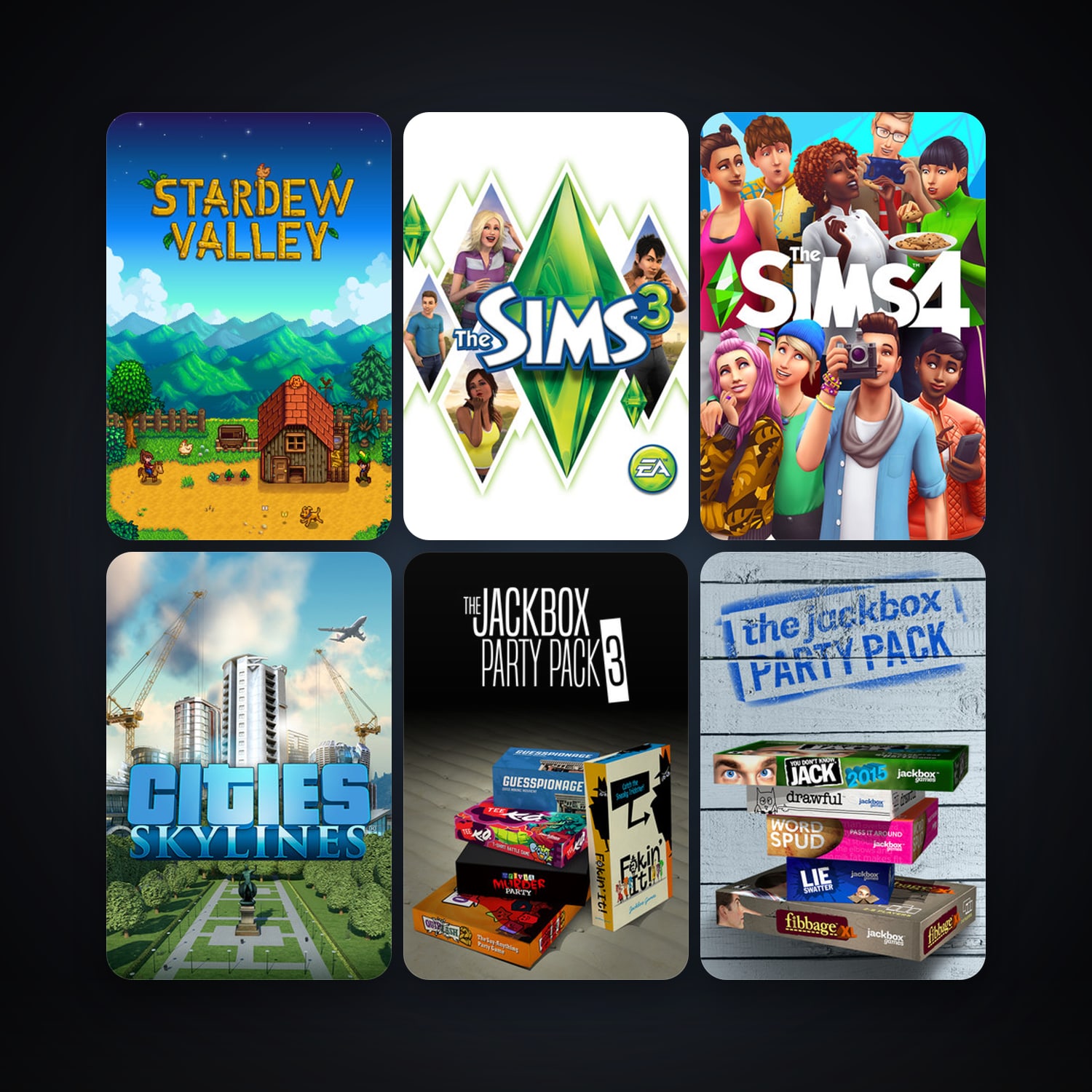 The Sims 3 + Cities: Skylines, 11 games, clean — HabibiAccounts
