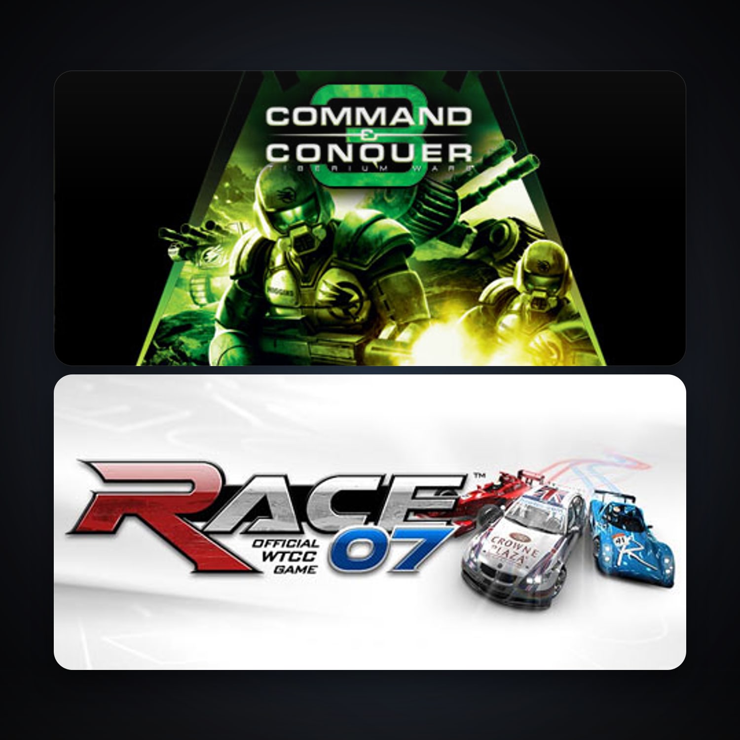 RACE 07 + Command & Conquer 3: Tiberium Wars, 6 games, clean — HabibiAccounts