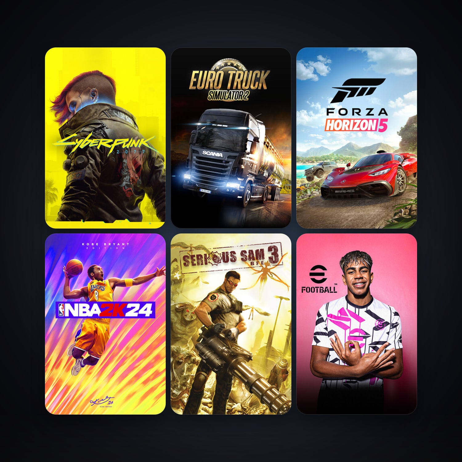 Serious Sam 3: BFE + Euro Truck Simulator 2, 11 games, clean — HabibiAccounts