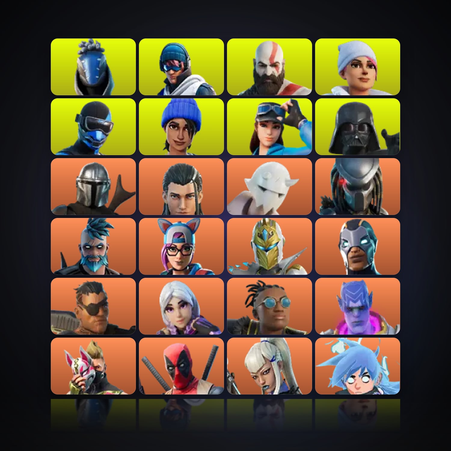 Fortnite | 257 Skins | 400 V-Bucks | Level 2630 | 349 Wins — HabibiAccounts