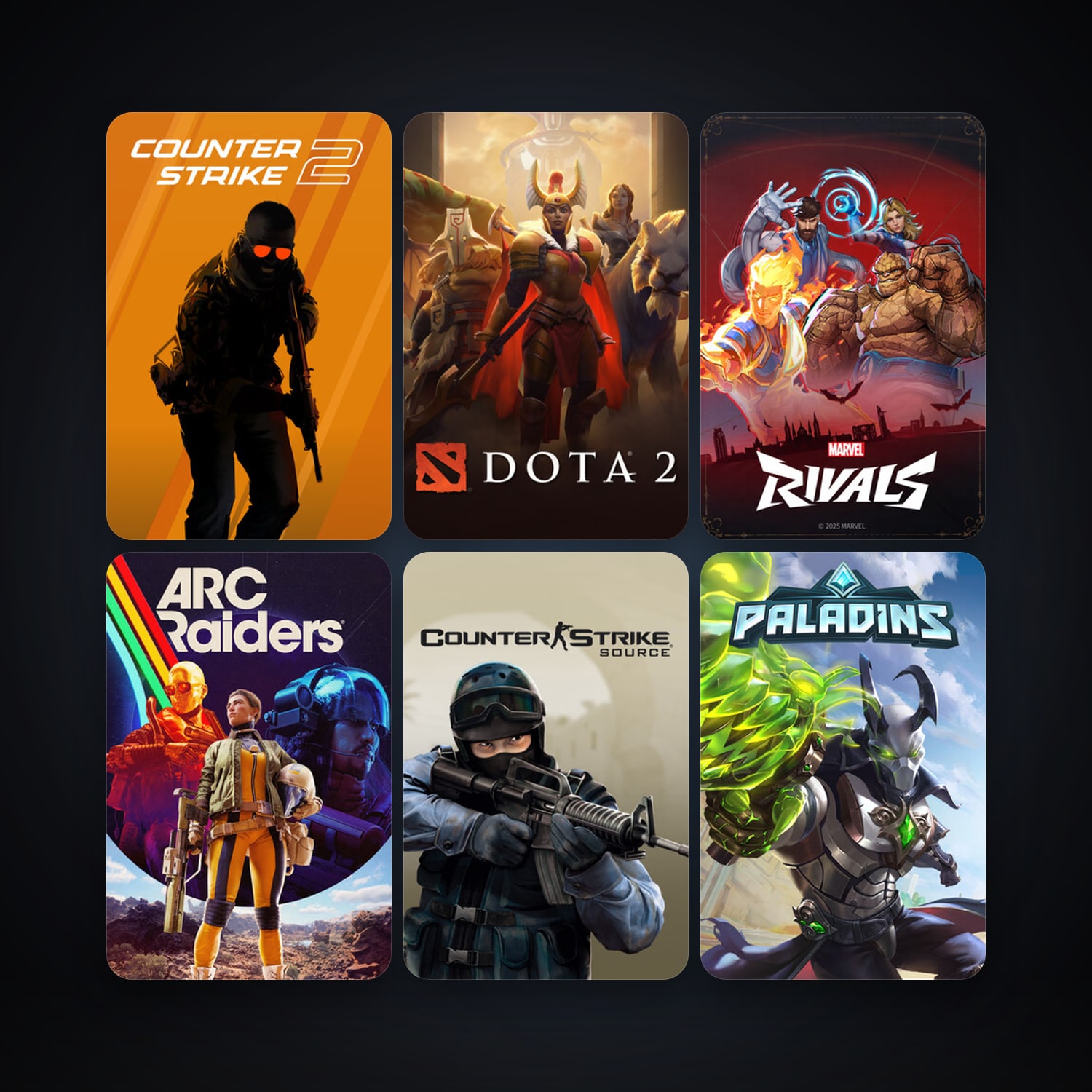 Counter-Strike: Source + Dota 2, 27 games, Steam 10, clean — HabibiAccounts