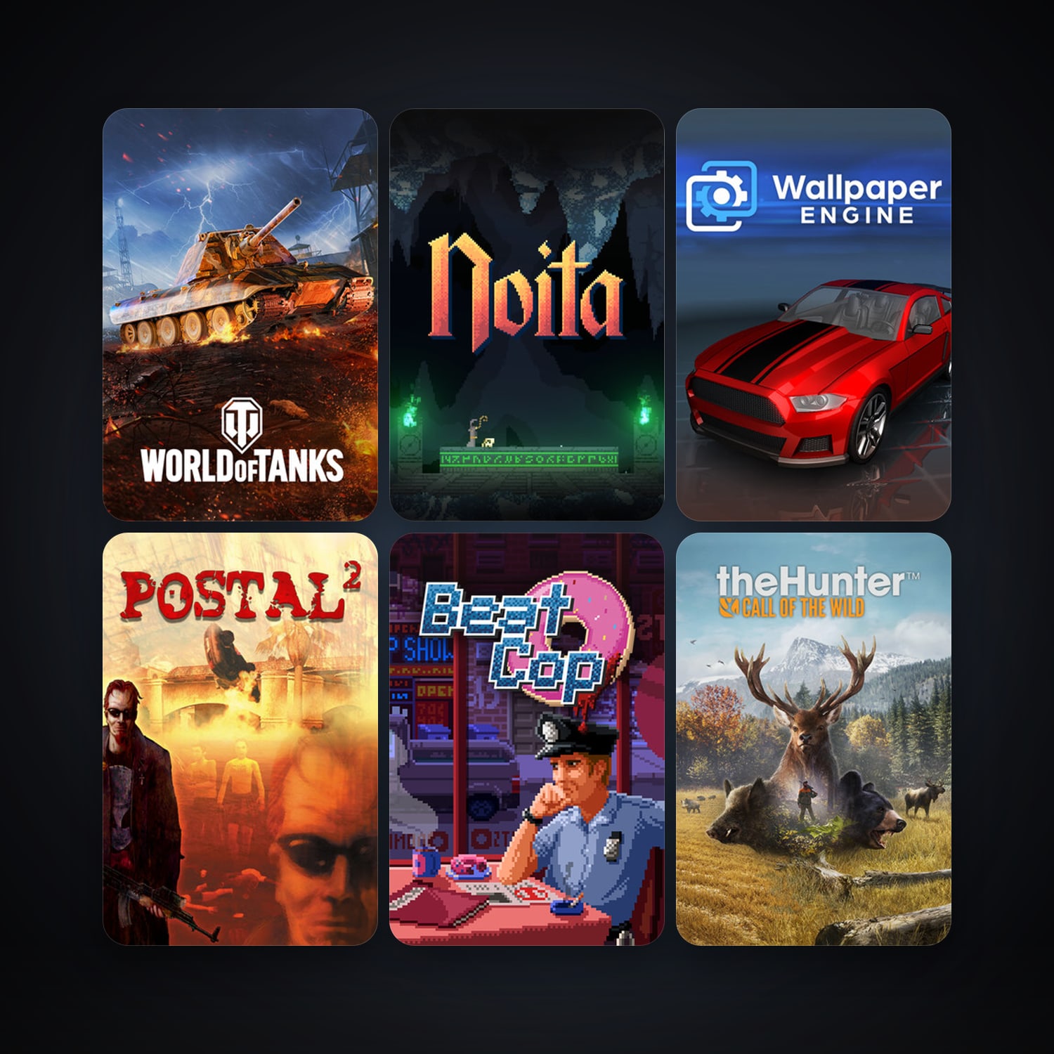 POSTAL 2 + Wallpaper Engine, 8 games, clean — HabibiAccounts