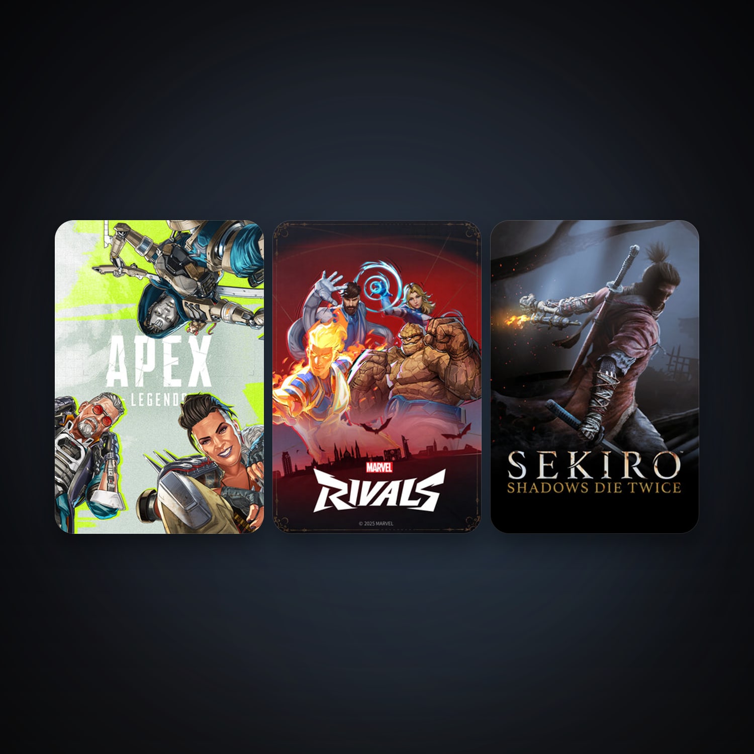 Sekiro: Shadows Die Twice + Apex Legends, 3 games, clean — HabibiAccounts