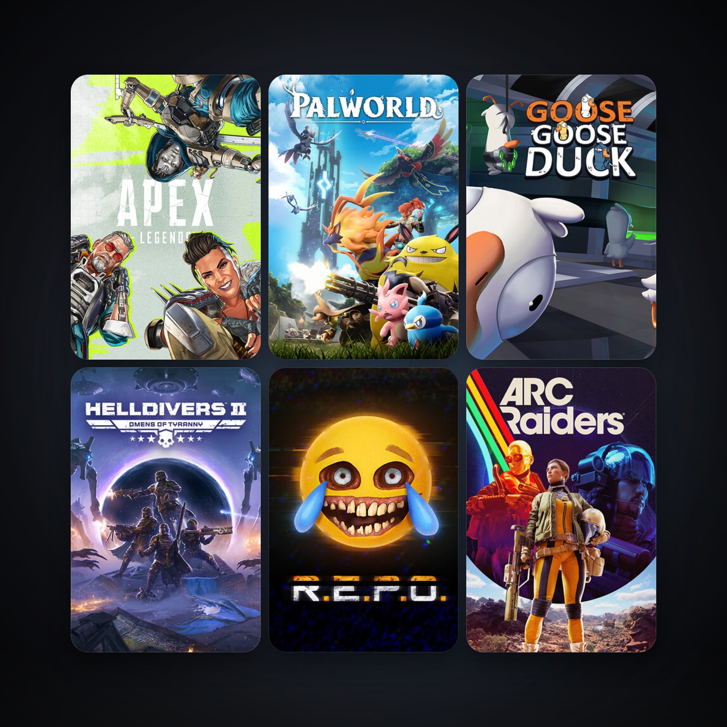 Abiotic Factor + HELLDIVERS 2, 13 games, clean — HabibiAccounts