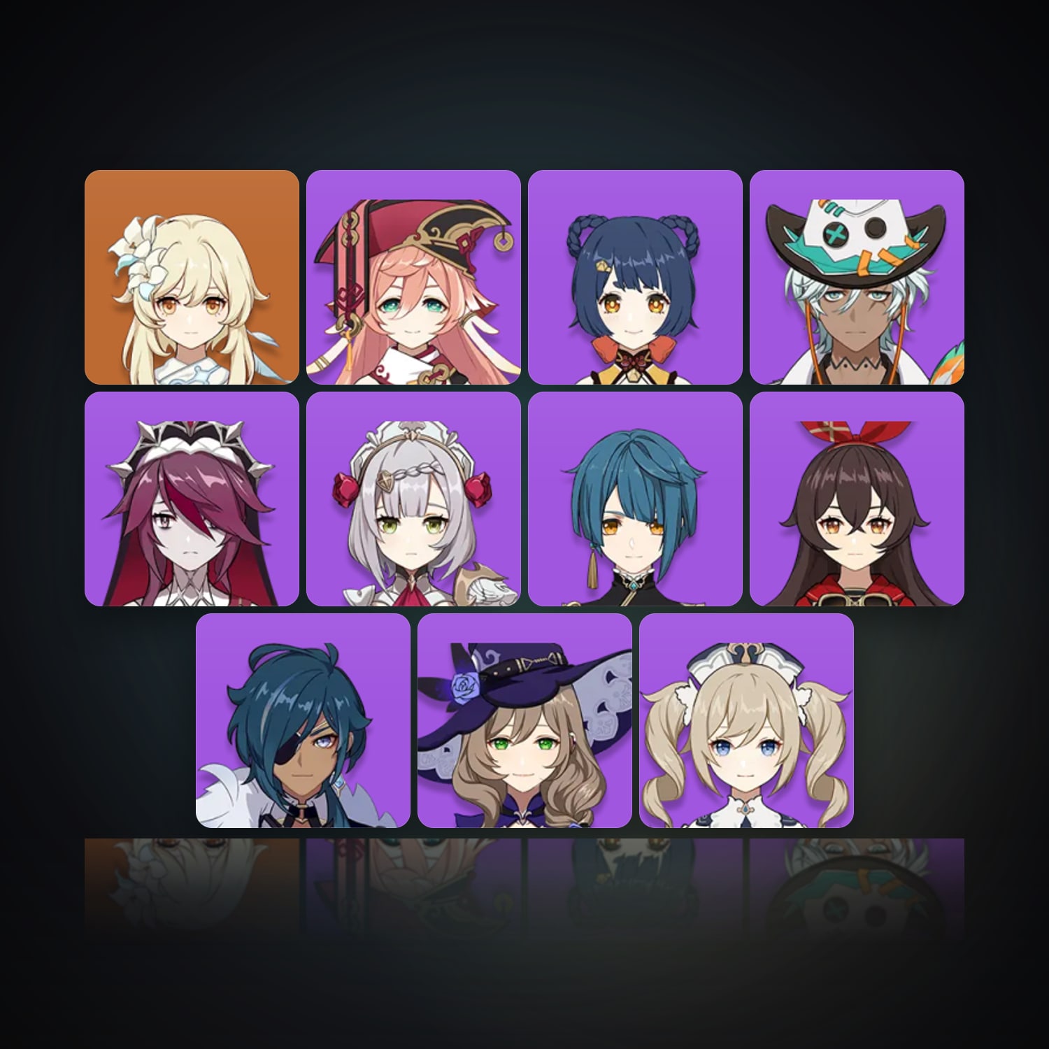 Genshin Impact | AR 20 | 11 Chars — HabibiAccounts