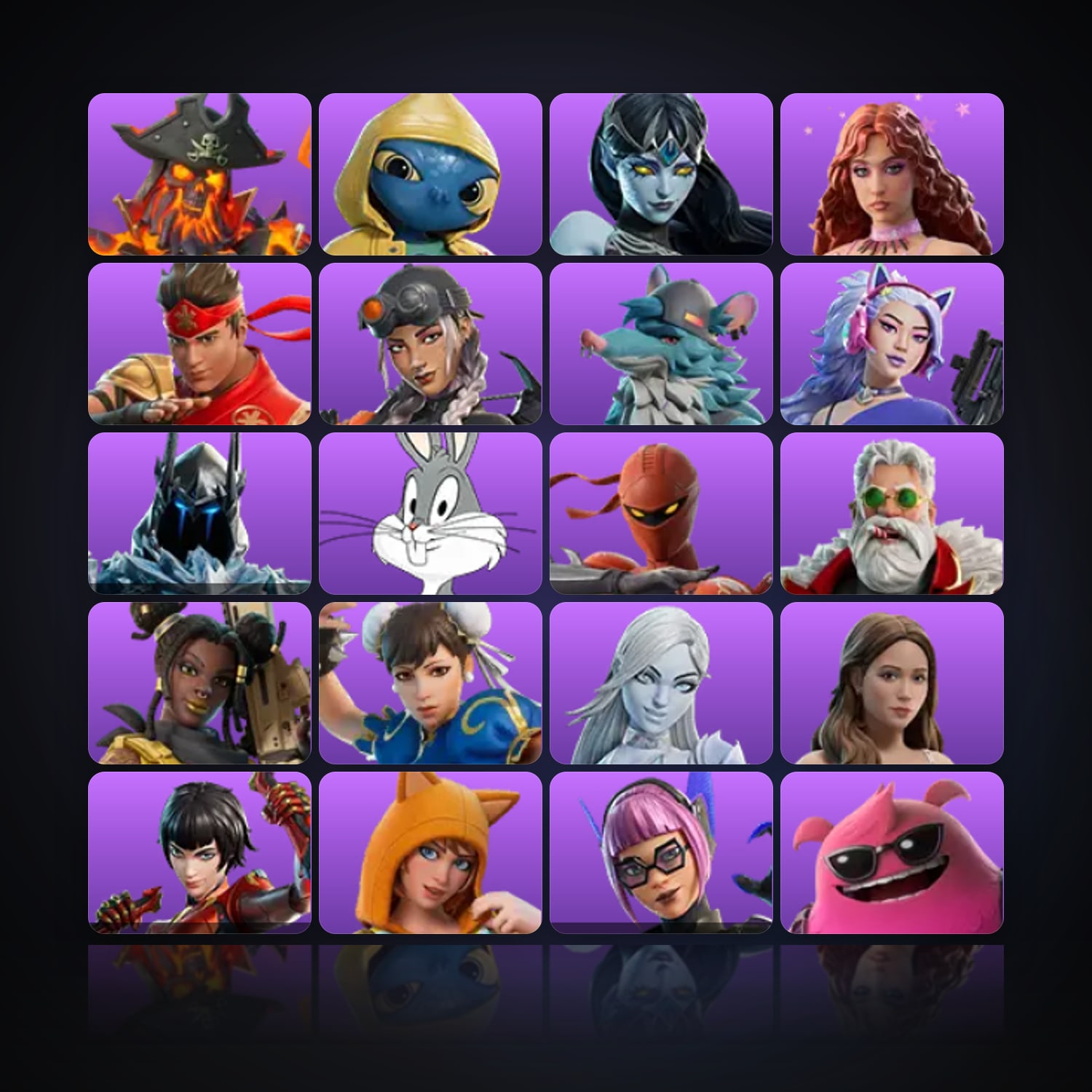 Fortnite | 22 Skins | 100 V-Bucks | Level 370 | 44 Wins — HabibiAccounts