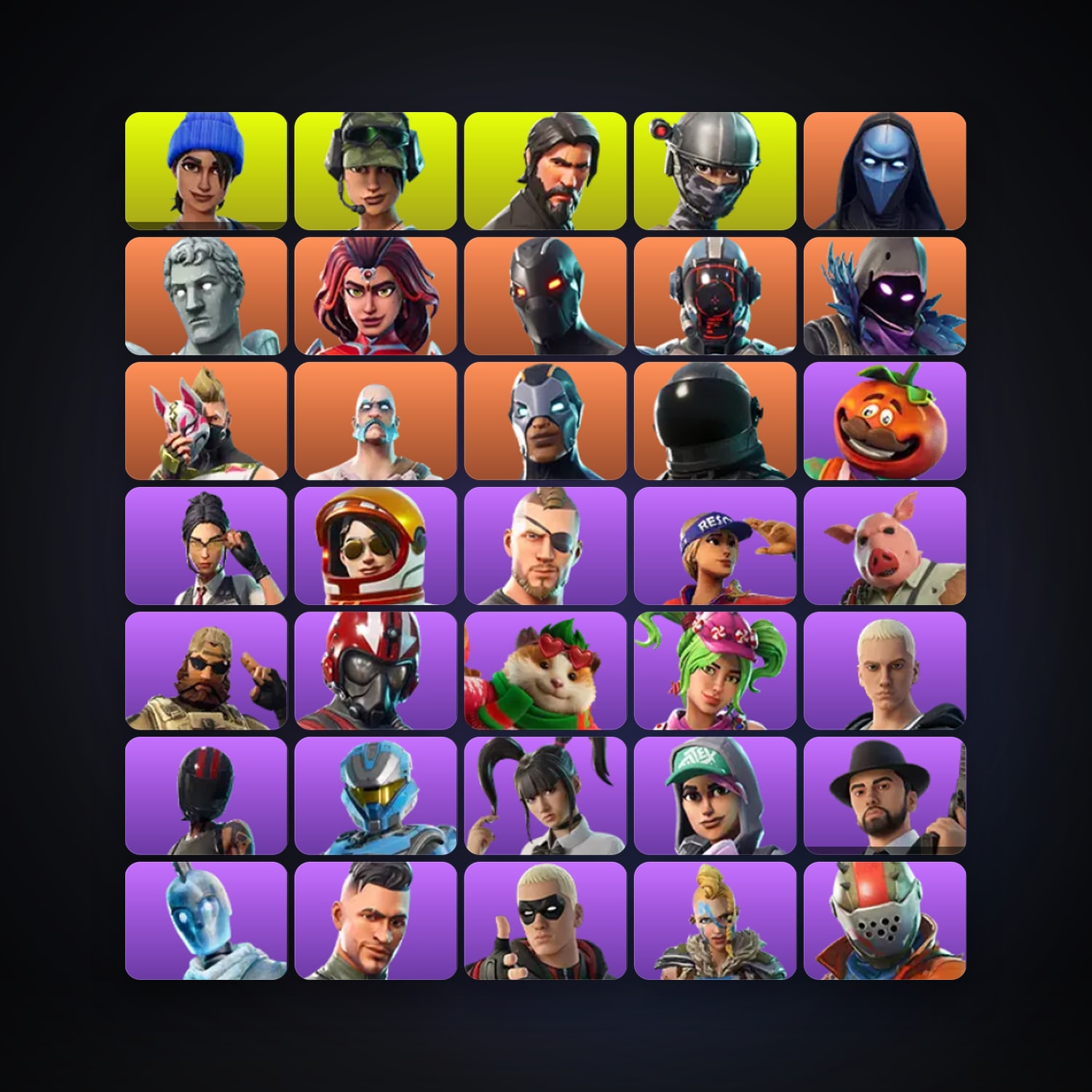 Fortnite | 37 Skins | 400 V-Bucks | Level 1156 | 215 Wins — HabibiAccounts