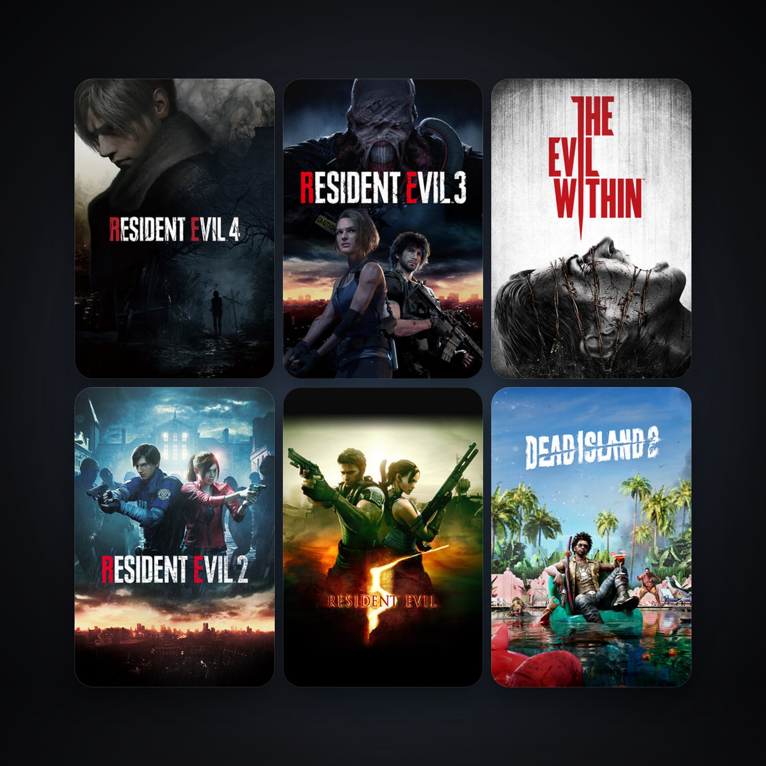 Resident Evil 5 + The Evil Within, 34 games, clean — HabibiAccounts