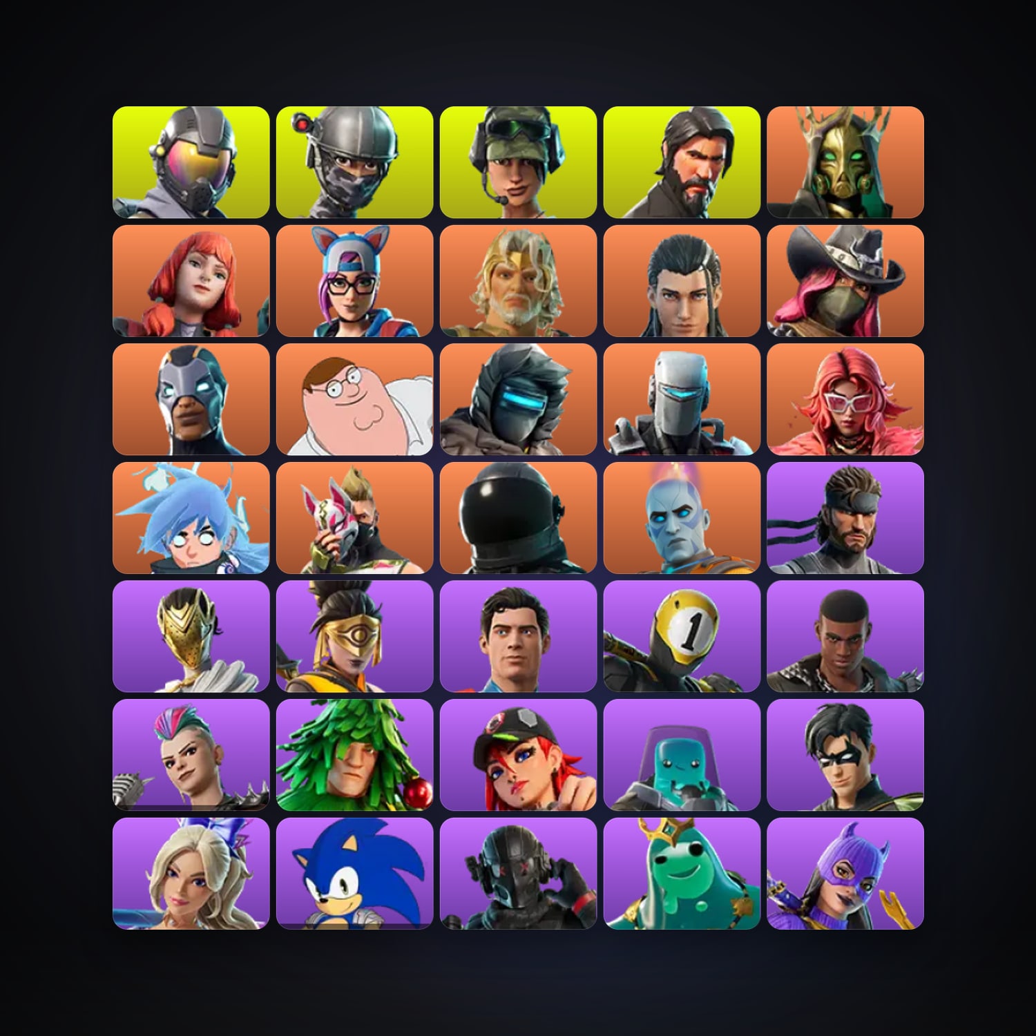 Fortnite | 141 Skins | 1K V-Bucks | Level 3222 | 594 Wins — HabibiAccounts