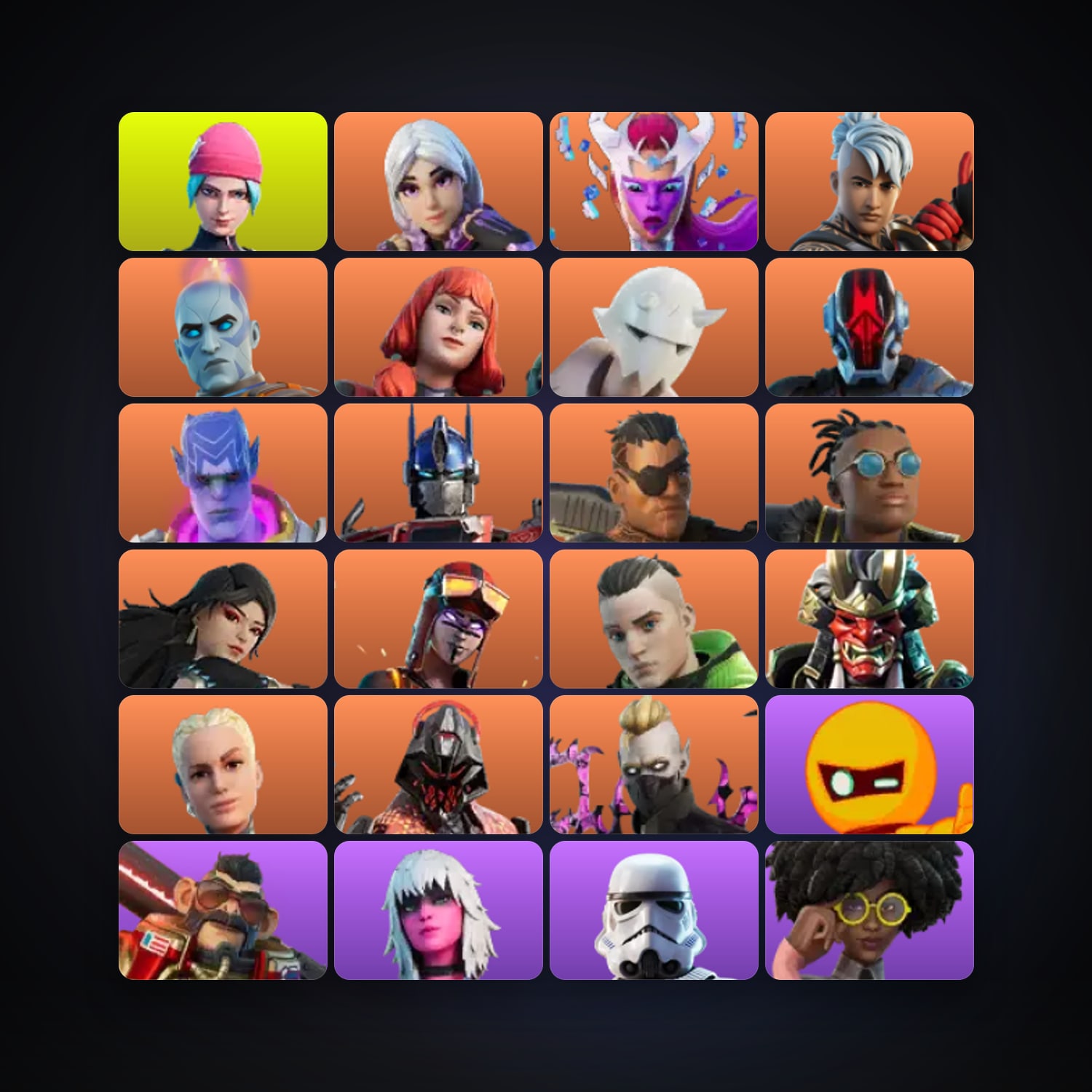 Fortnite locker — 97 skins — 400 V-Bucks — lvl 1325 — HabibiAccounts