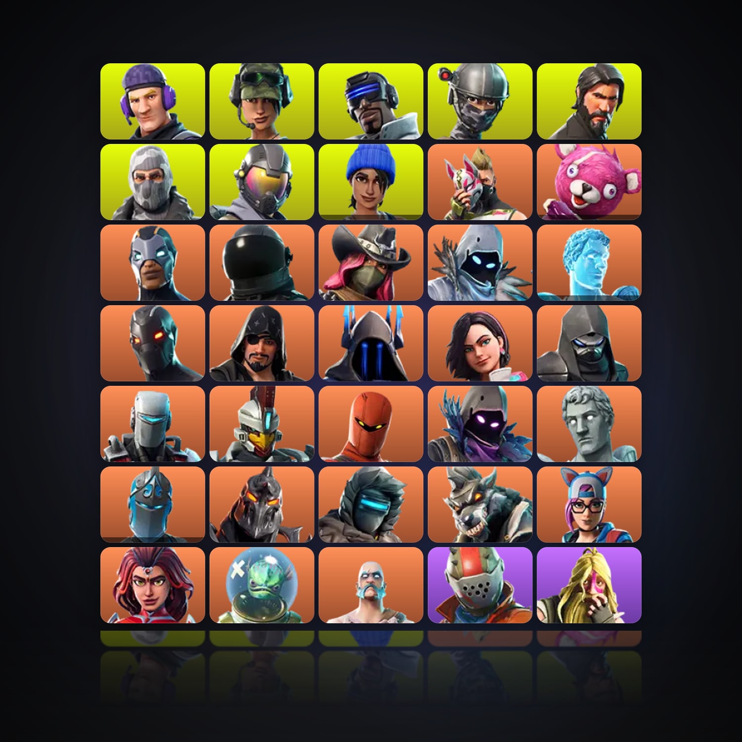 Fortnite | 88 Skins | 400 V-Bucks | Level 1170 | 181 Wins — HabibiAccounts