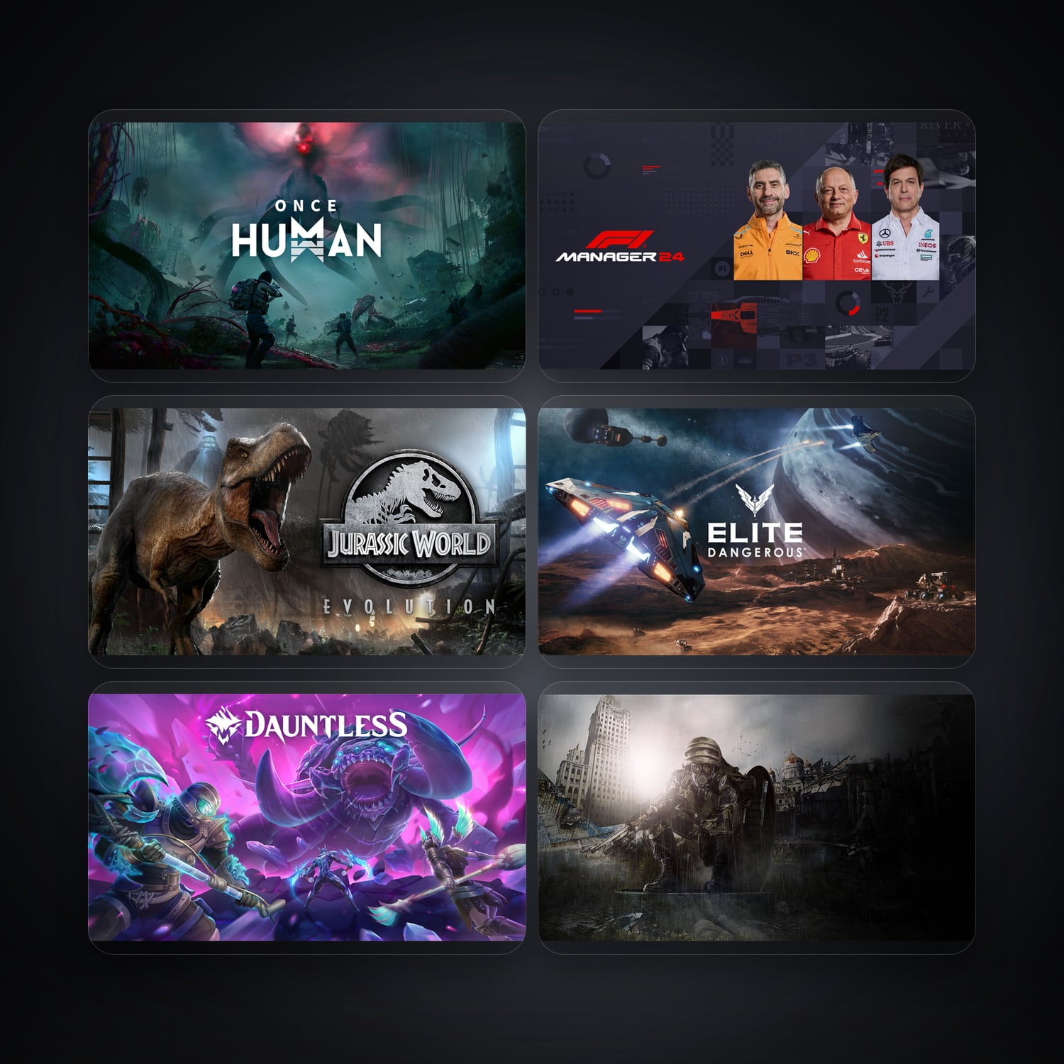 Once Human & F1 Manager 2024 | 126 Games — HabibiAccounts