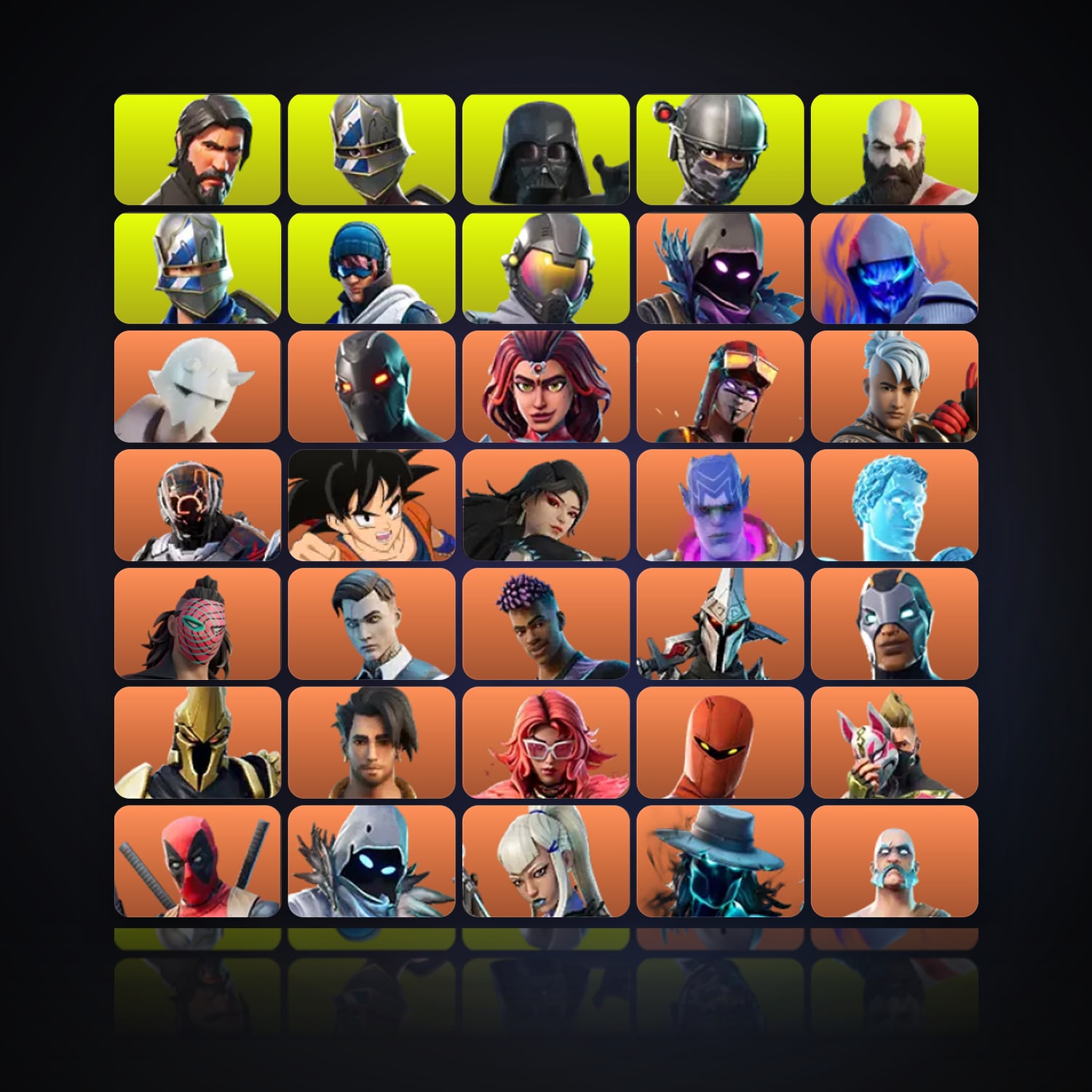 Fortnite | 329 Skins | 150 V-Bucks | Level 5187 | 652 Wins — HabibiAccounts