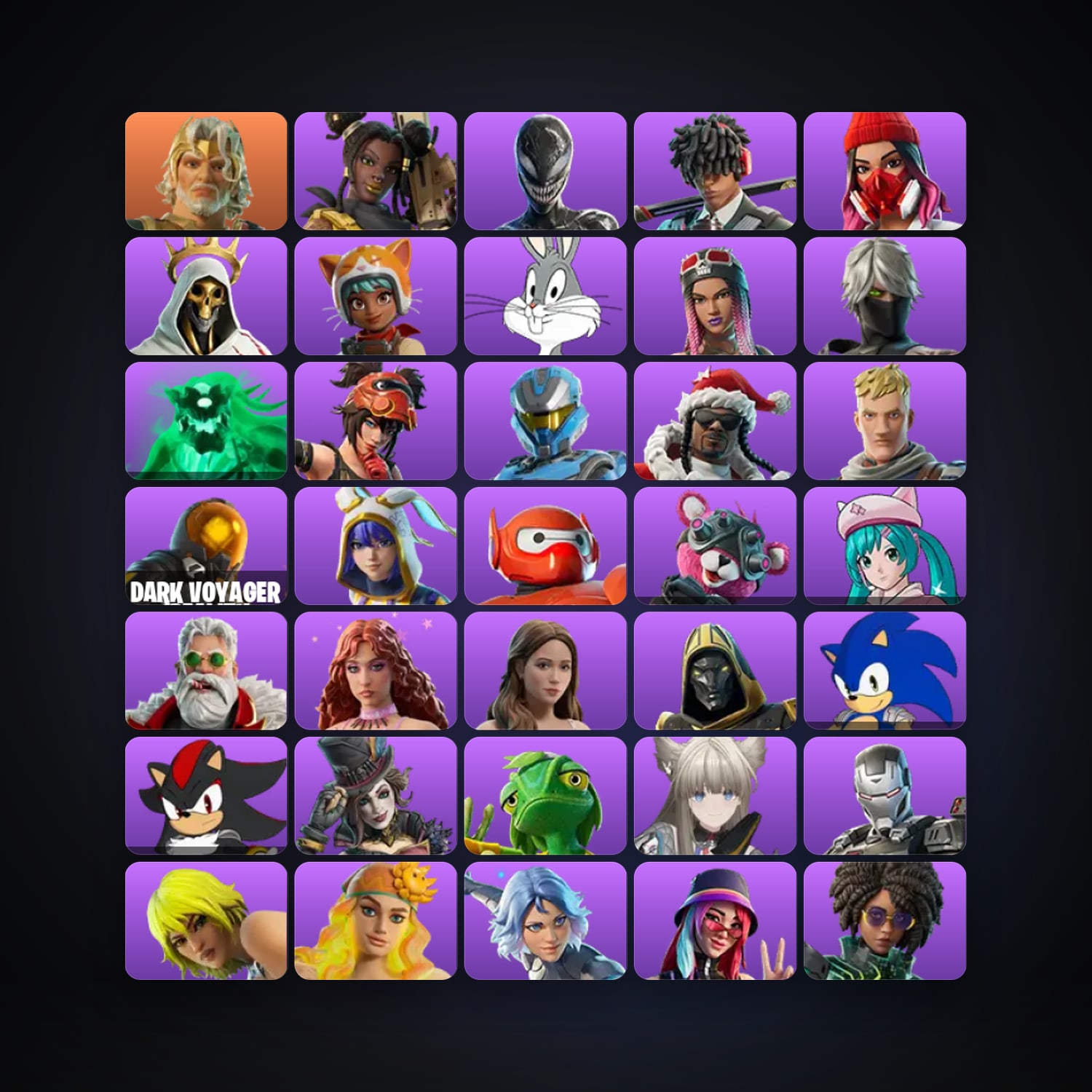 Fortnite | 204 Skins | Level 2080 | 359 Wins — HabibiAccounts