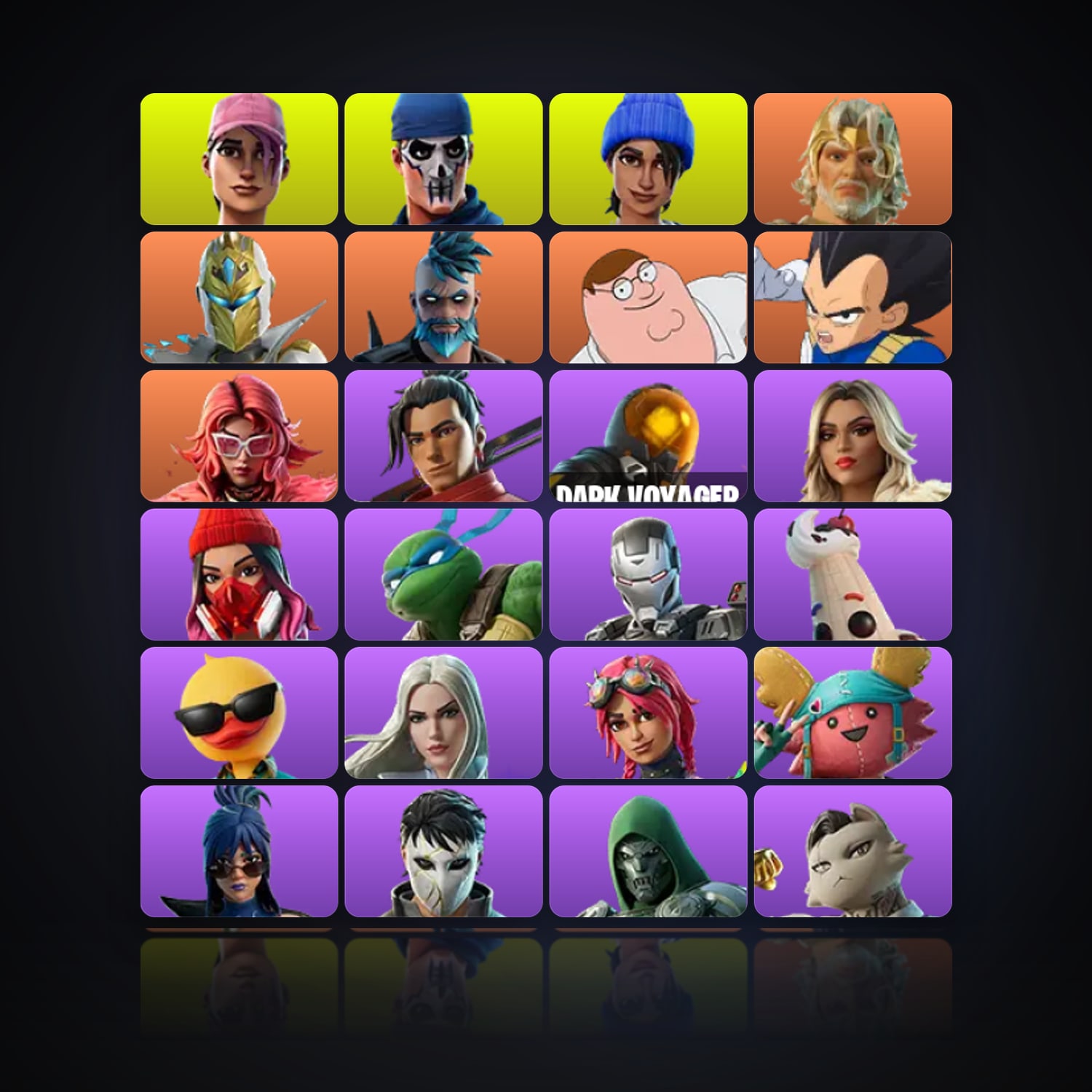 Fortnite | 147 Skins | 700 V-Bucks | Level 2460 | 201 Wins — HabibiAccounts