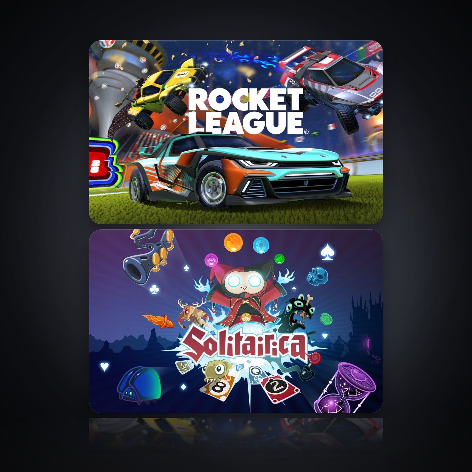 Rocket League & Solitairica | 2 Games — HabibiAccounts
