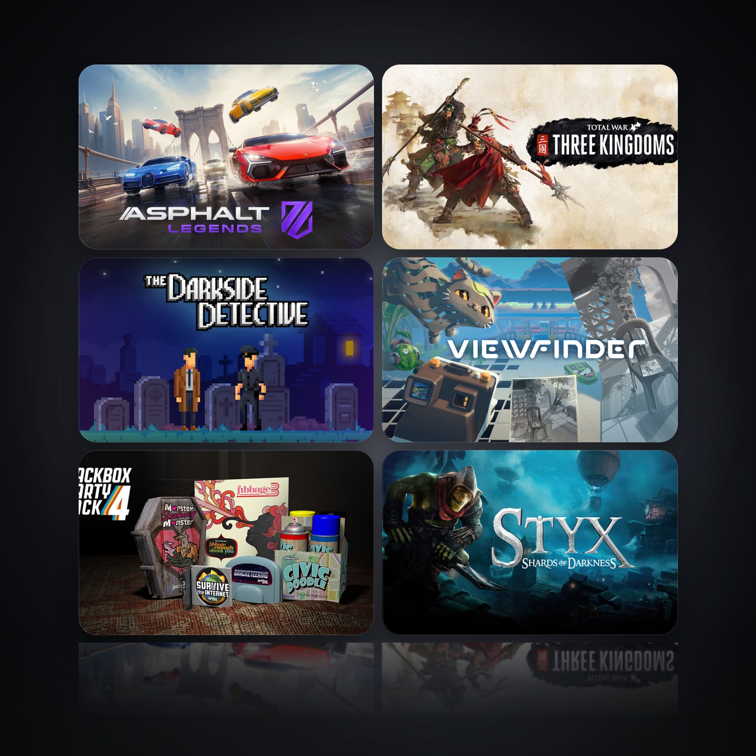 هالحساب إبك فيه Asphalt Legends Unite وTotal War: THREE KINGDOMS، PH، 20 ألعاب — HabibiAccounts