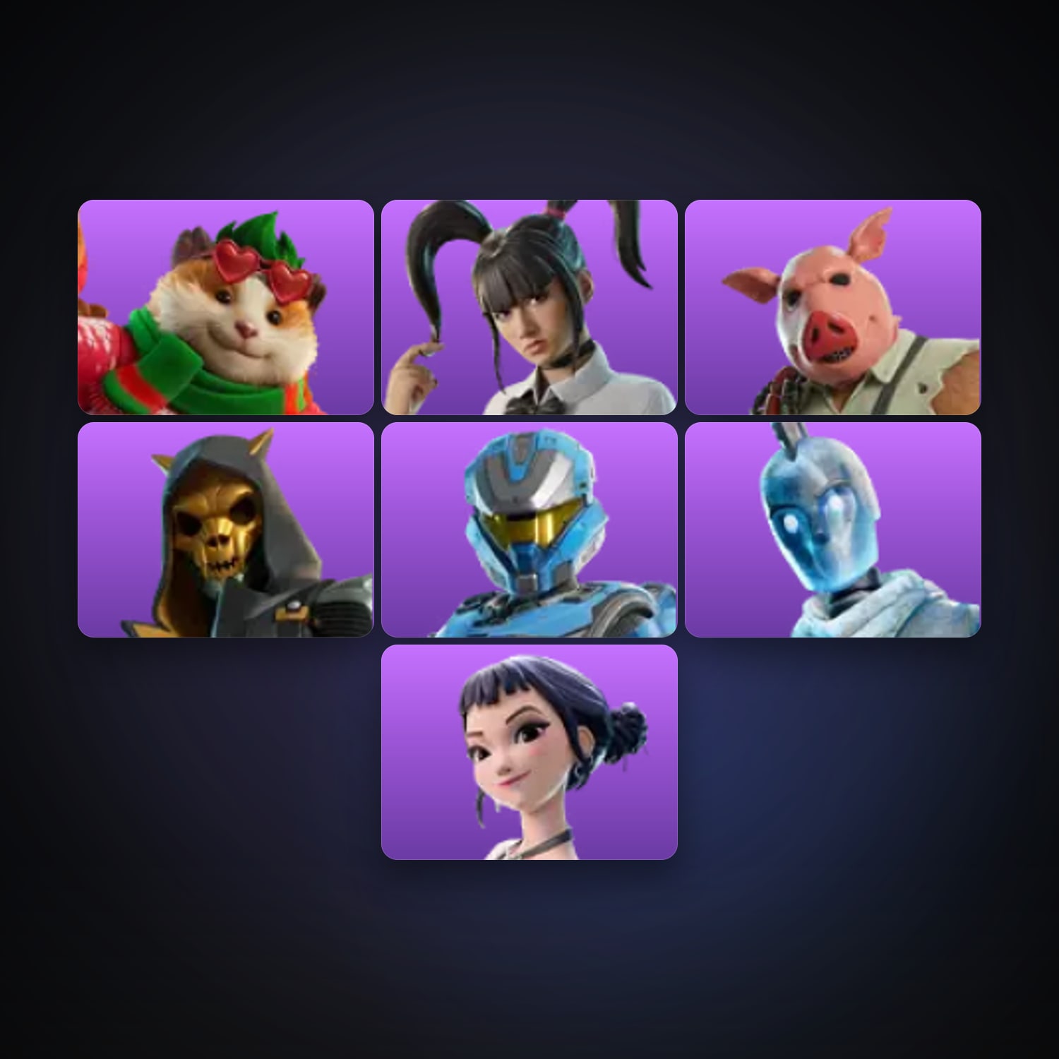 Fortnite | 7 Skins | 300 V-Bucks | Level 1422 | 55 Wins — HabibiAccounts