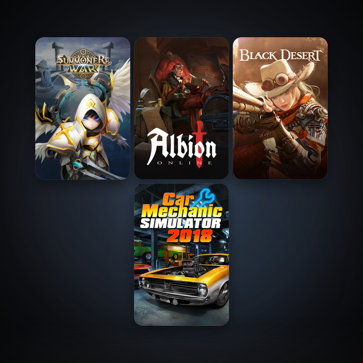 Black Desert Online + Car Mechanic Simulator 2018, 8 games, clean — HabibiAccounts