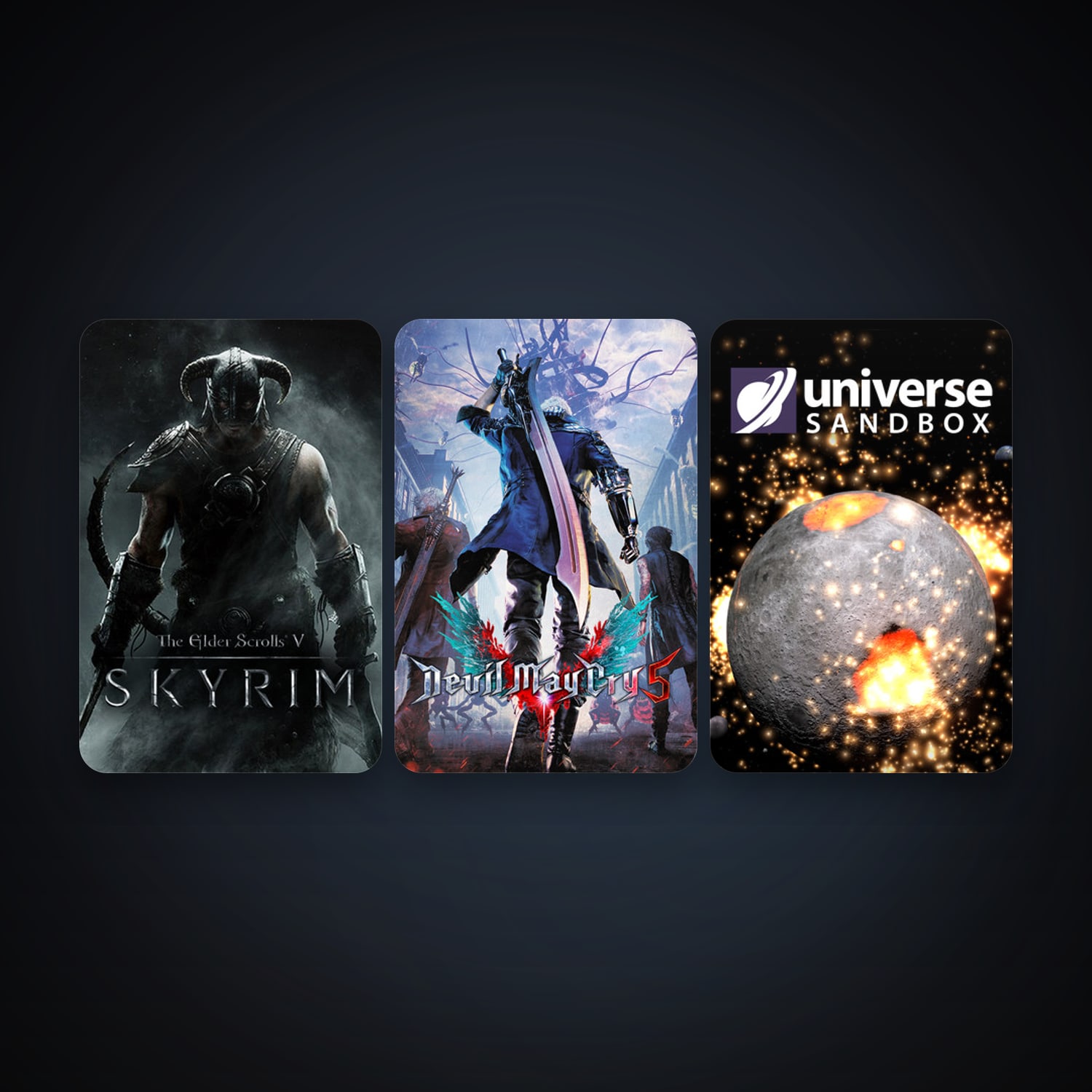 The Elder Scrolls V: Skyrim + Universe Sandbox, 10 games, clean — HabibiAccounts