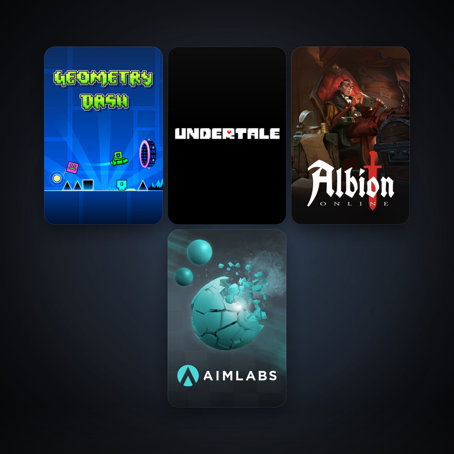 The Binding of Isaac + Geometry Dash, 12 games, clean — HabibiAccounts