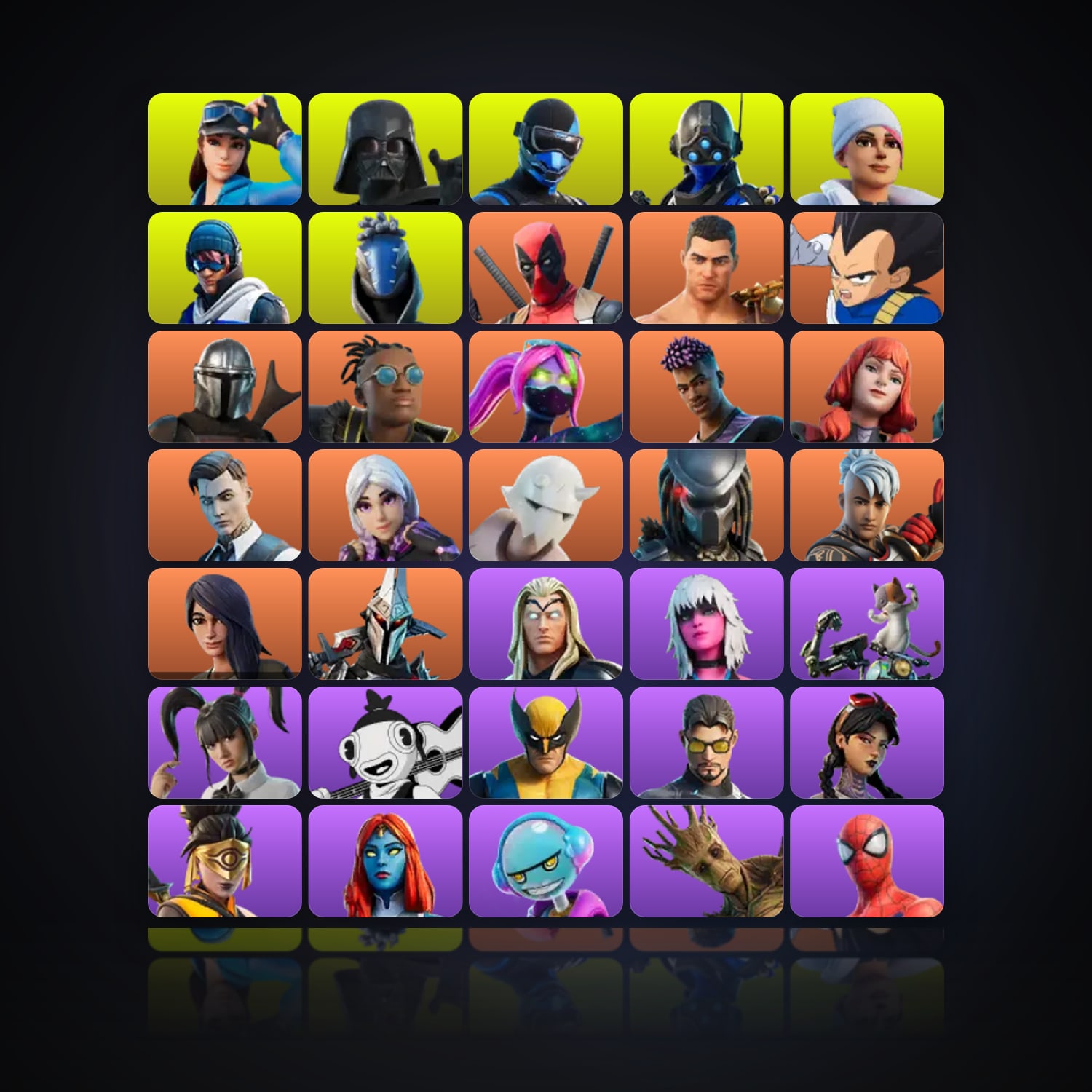 Fortnite | 97 Skins | 50 V-Bucks | Level 1873 | 423 Wins — HabibiAccounts