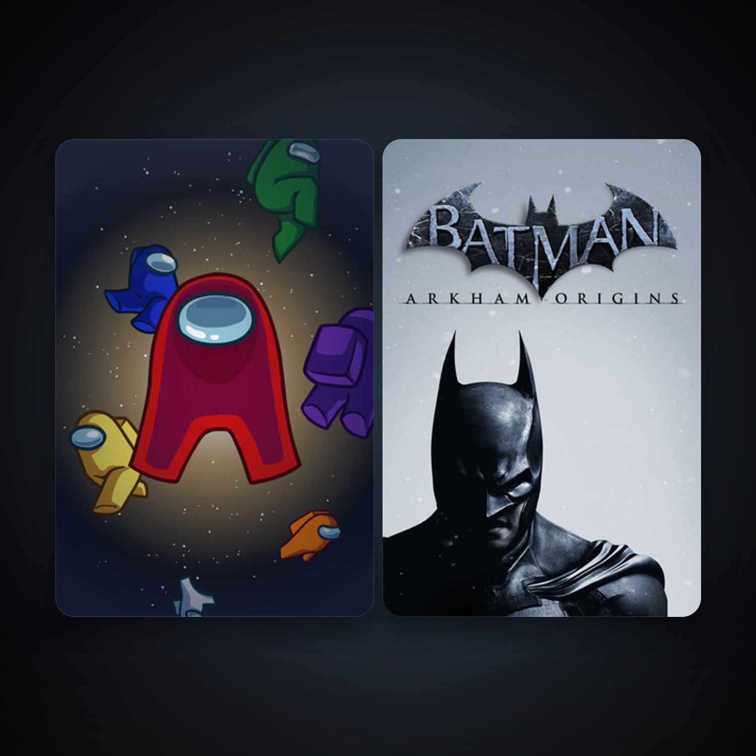 Batman: Arkham Origins + Among Us, 2 games, clean — HabibiAccounts