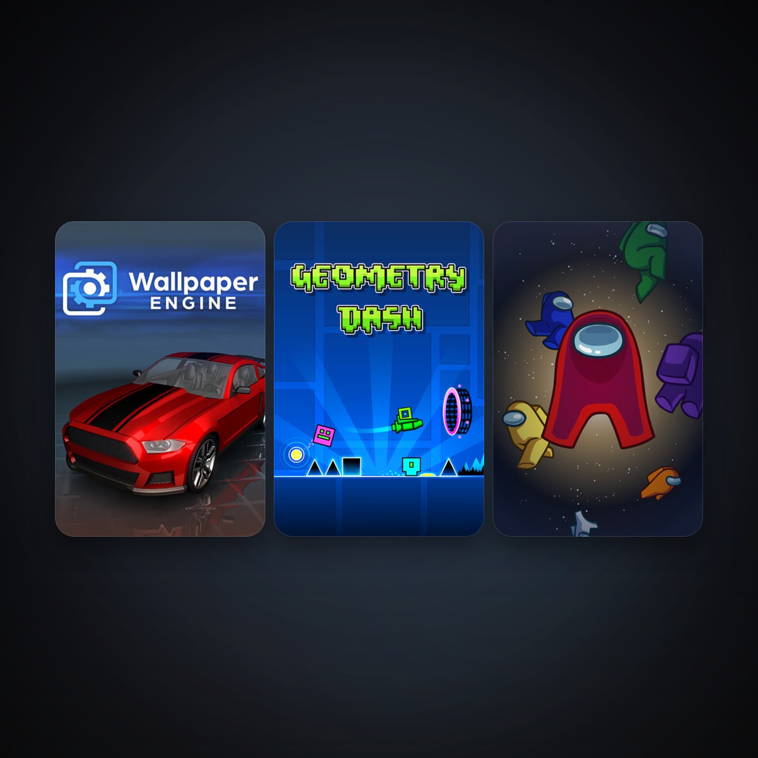 Geometry Dash + Wallpaper Engine, 6 games, clean — HabibiAccounts