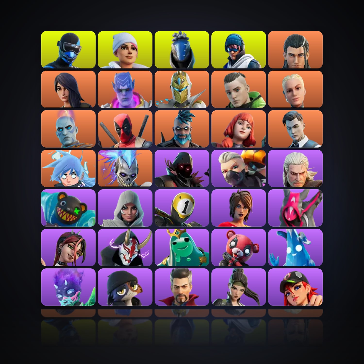 Fortnite | 95 Skins | 1.1K V-Bucks | Level 1322 | 162 Wins — HabibiAccounts