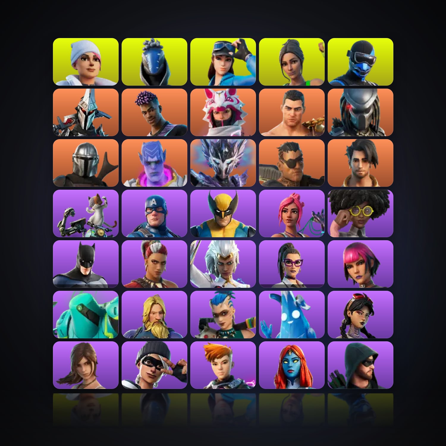 Fortnite | 72 Skins | 250 V-Bucks | Level 1990 | 283 Wins — HabibiAccounts