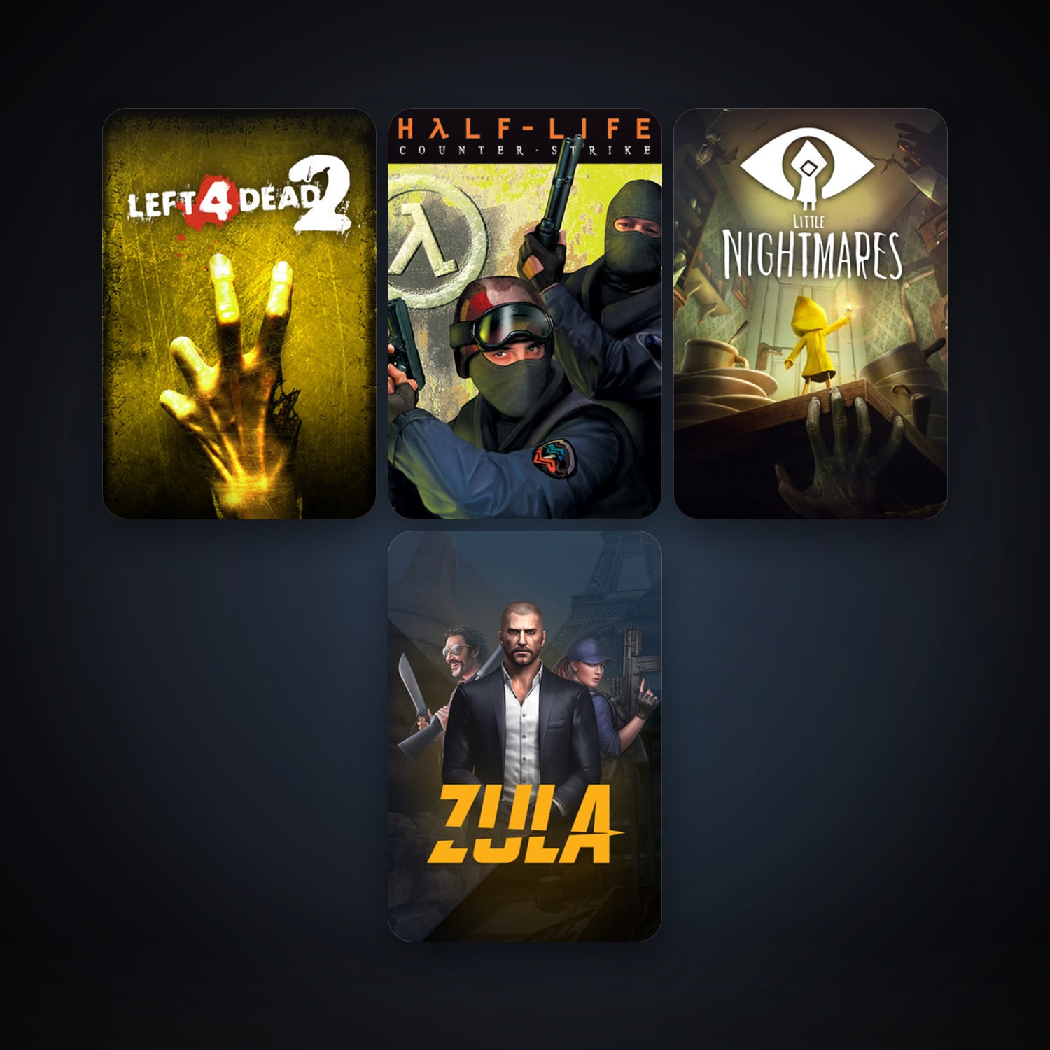 Counter-Strike + Left 4 Dead 2, 11 games, clean — HabibiAccounts