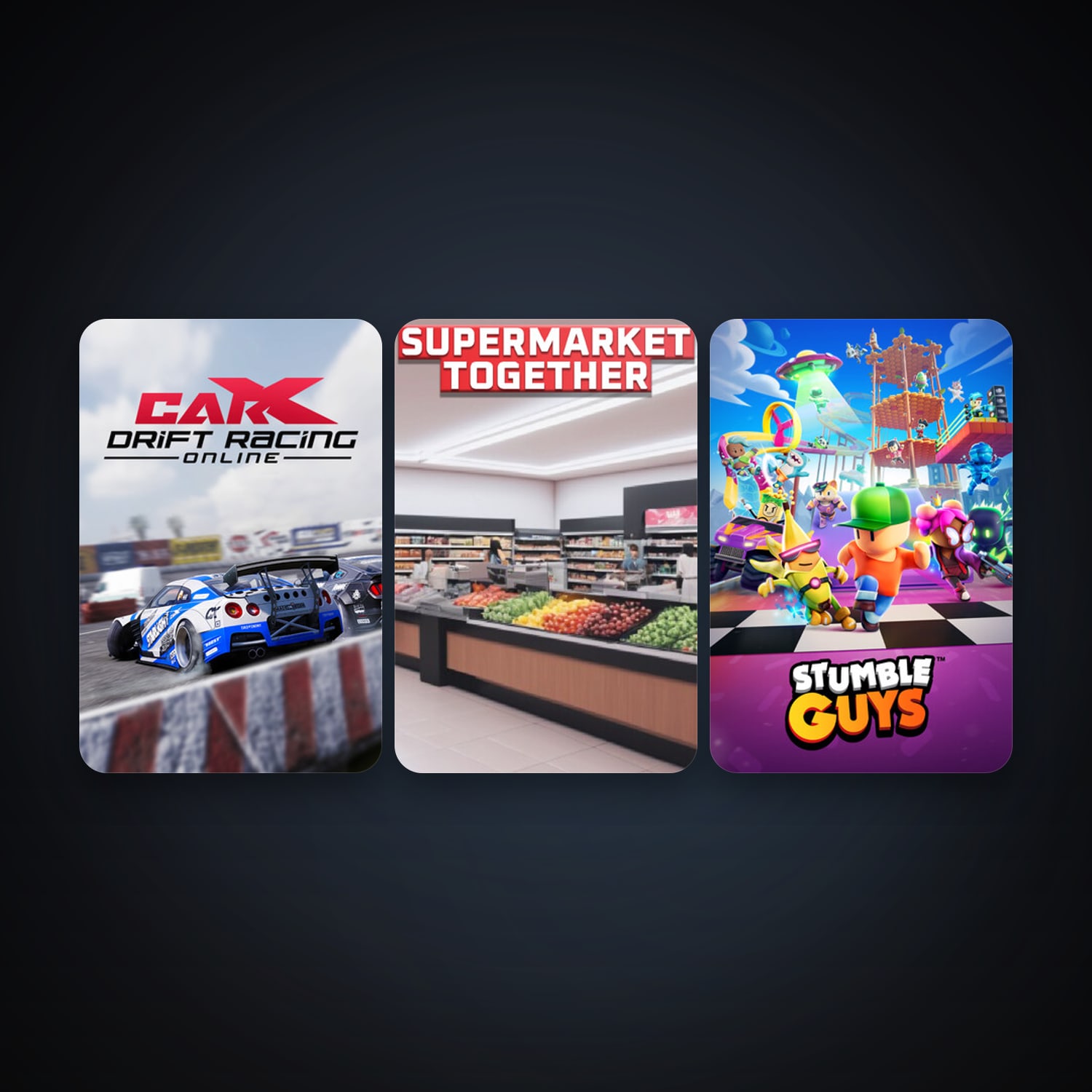 Steam account: CarX Drift Racing Online + Stumble Guys, 10 games, clean — HabibiAccounts