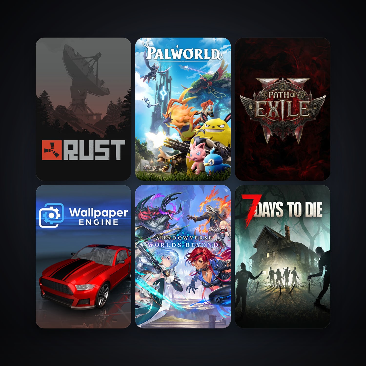 7 Days to Die + Rust, 118 games, Steam 11, clean — HabibiAccounts