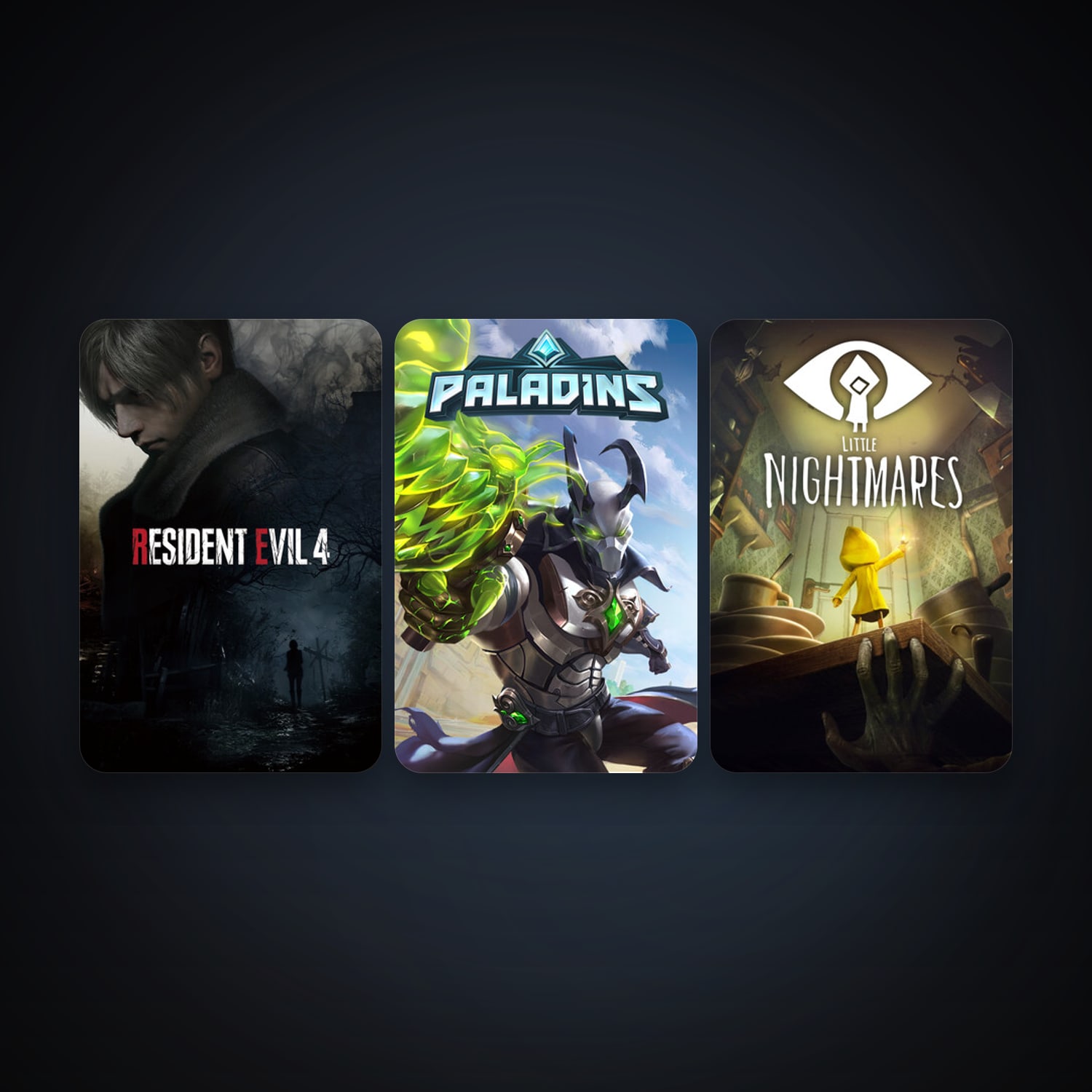 Little Nightmares + Paladins, 5 games, clean — HabibiAccounts
