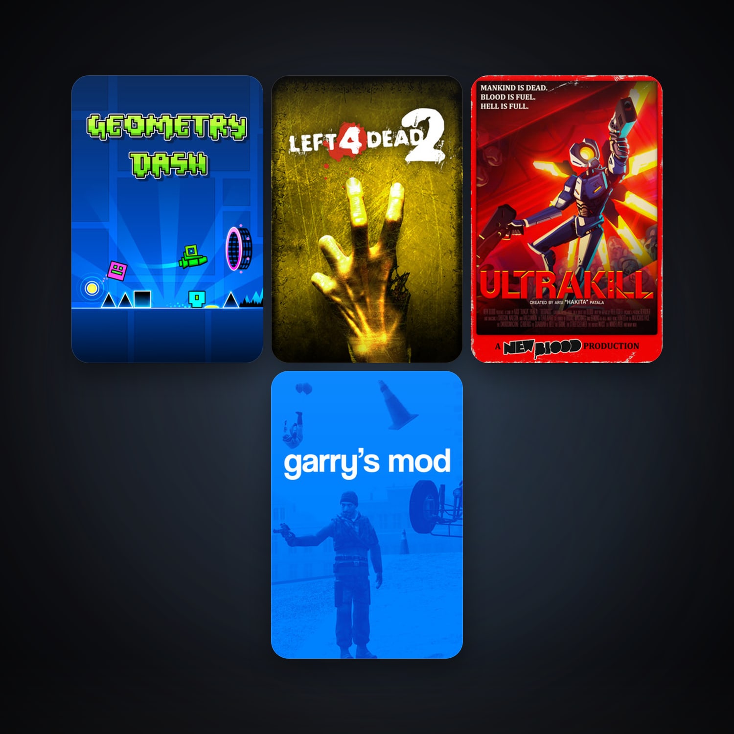 Left 4 Dead 2 + Garry's Mod, 5 games, clean — HabibiAccounts
