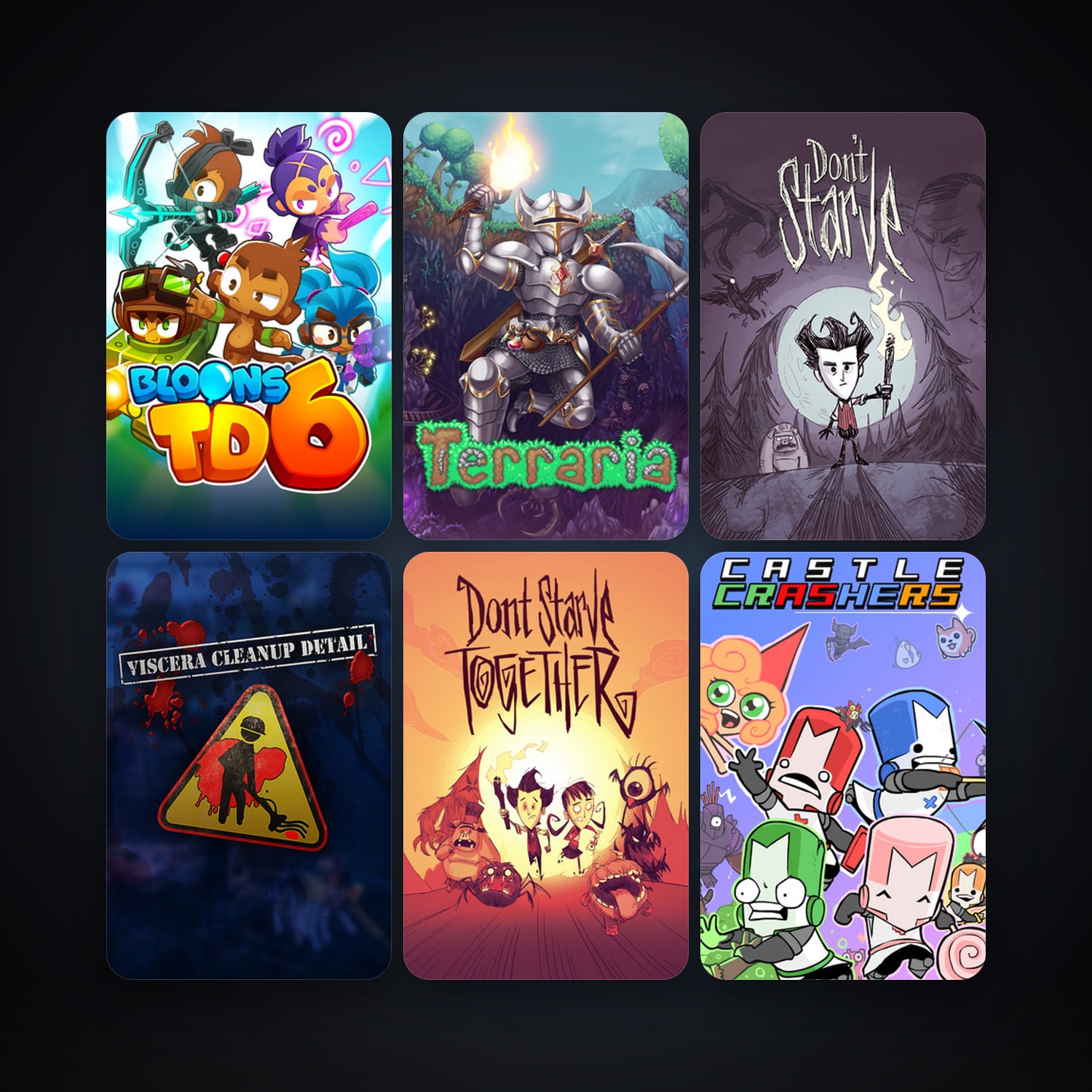 Terraria + Castle Crashers, 10 games, clean — HabibiAccounts