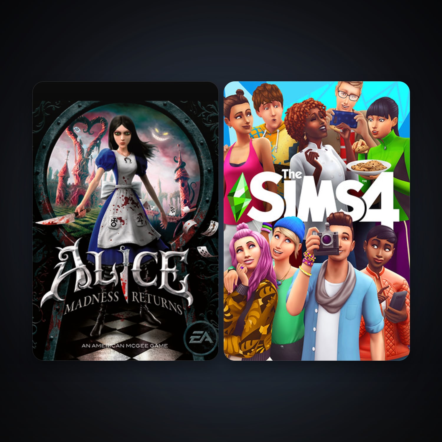 Alice: Madness Returns + The Sims 4, 2 games, clean — HabibiAccounts