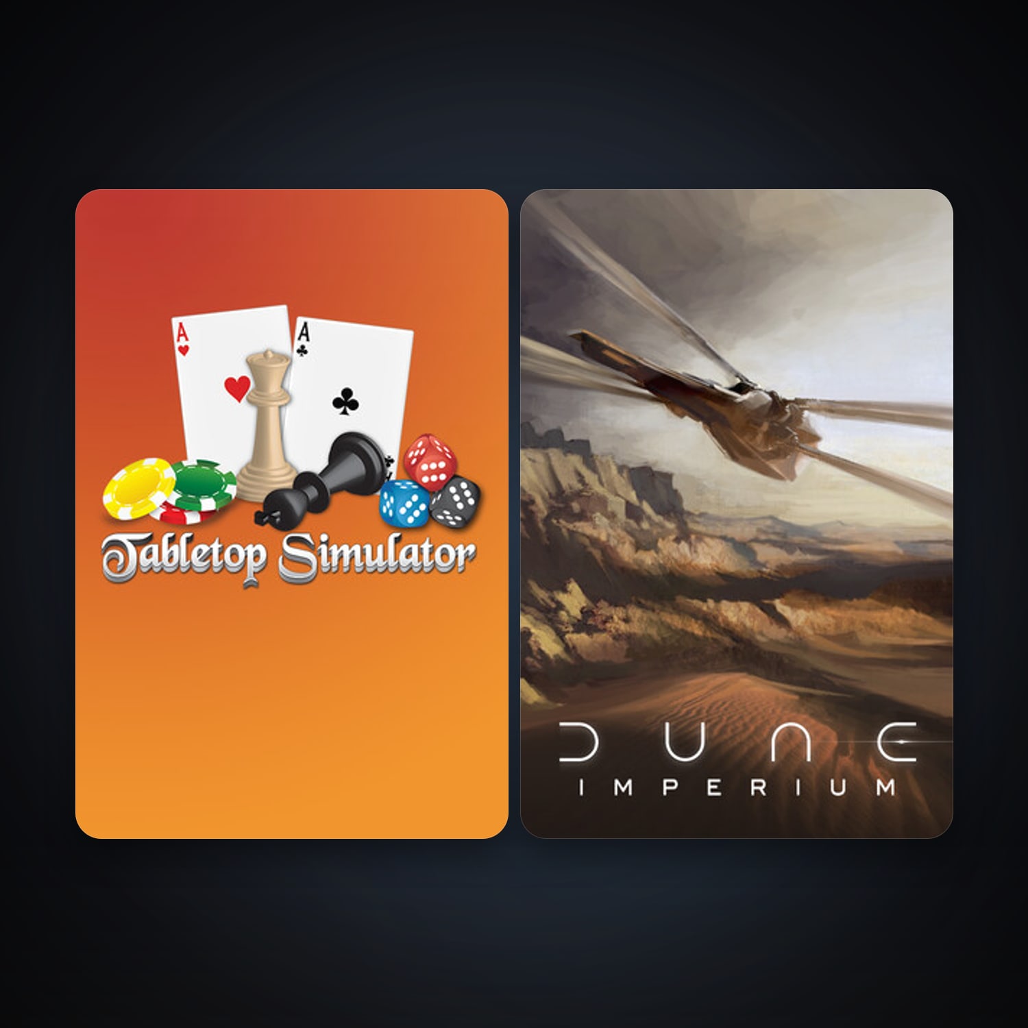 Tabletop Simulator + Dune: Imperium, 2 games, clean — HabibiAccounts